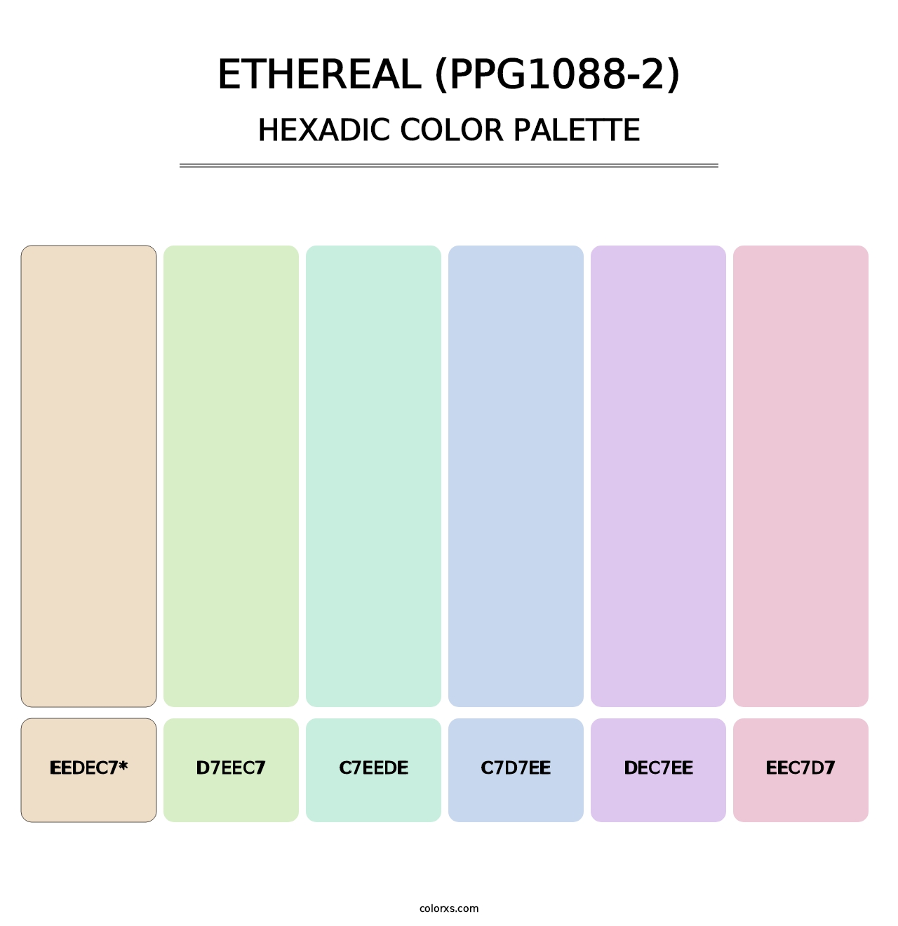 Ethereal (PPG1088-2) - Hexadic Color Palette