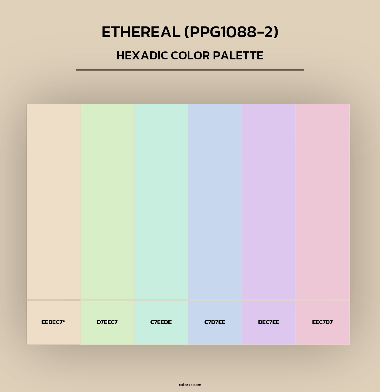 Ethereal (PPG1088-2) - Hexadic Color Palette