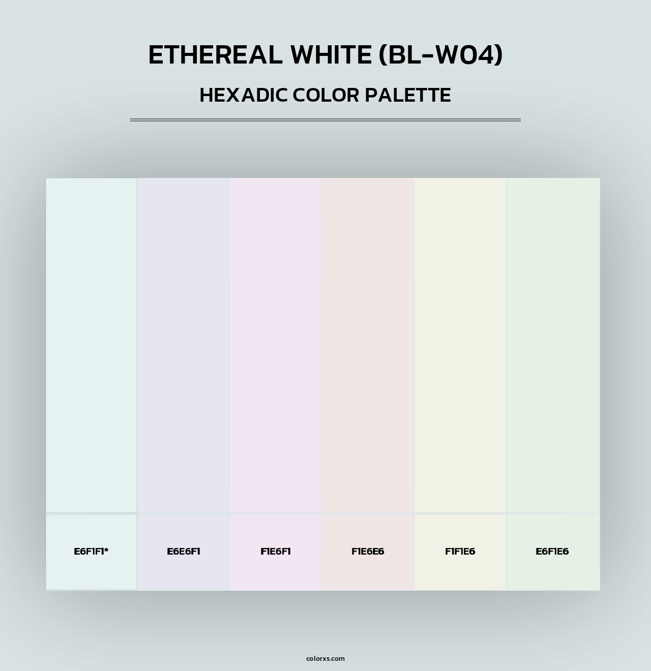 Ethereal White (BL-W04) - Hexadic Color Palette