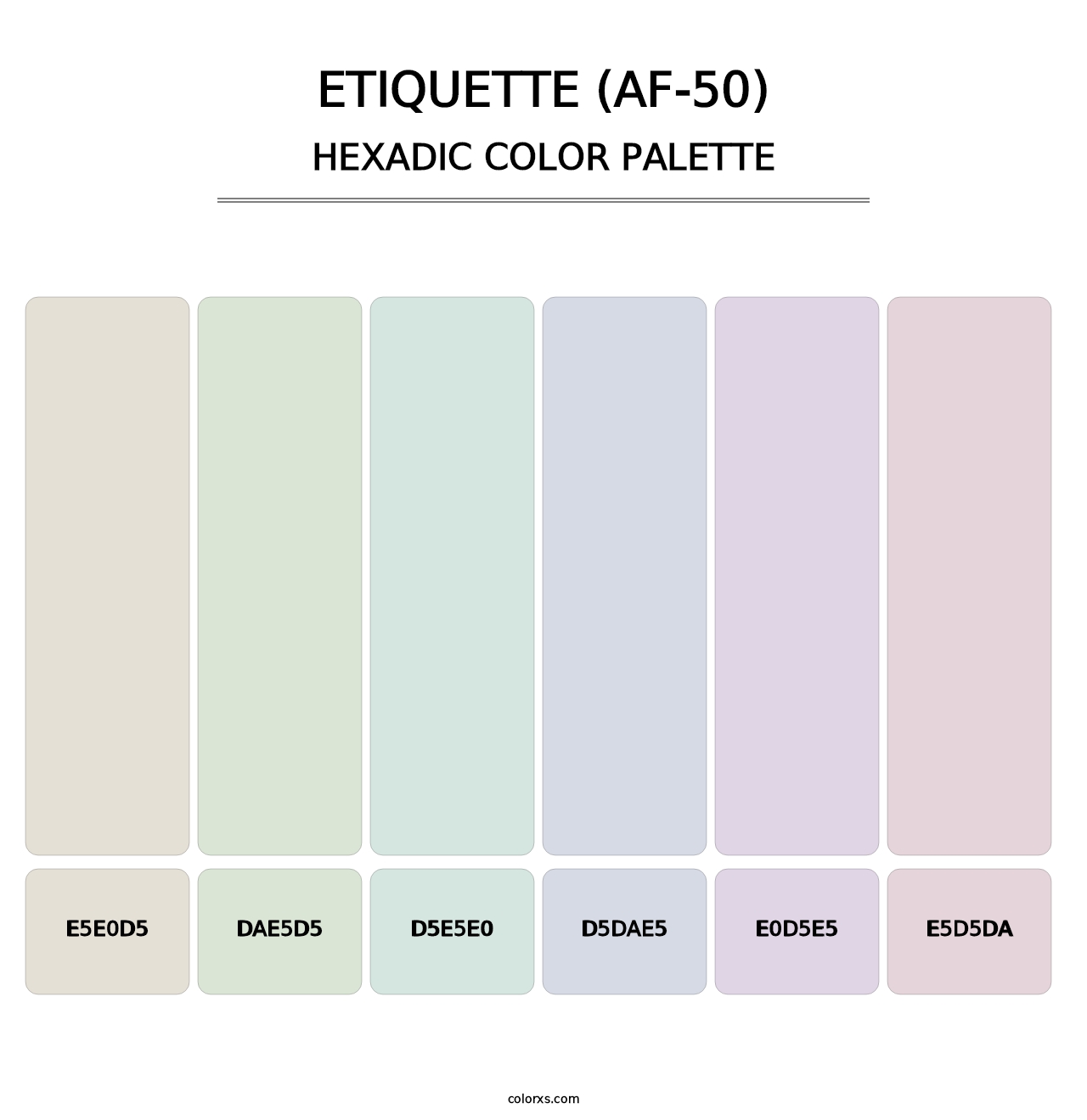 Etiquette (AF-50) - Hexadic Color Palette