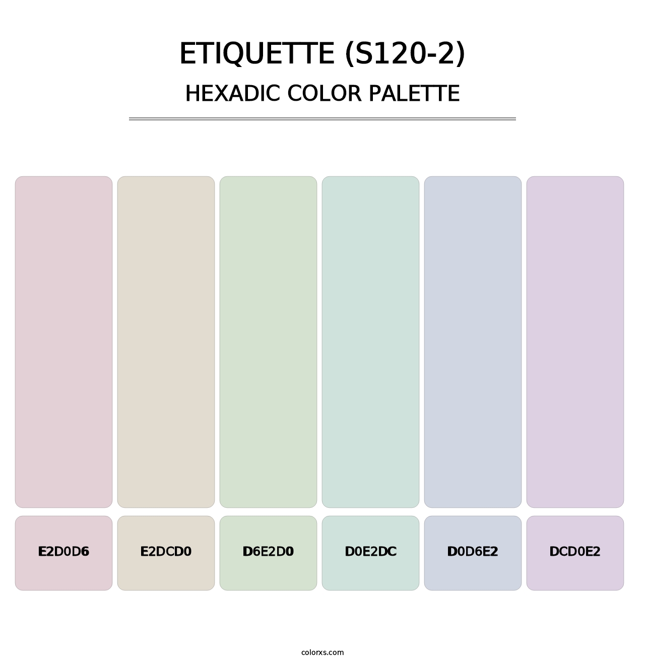 Etiquette (S120-2) - Hexadic Color Palette