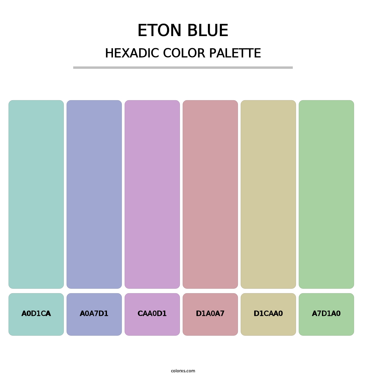 Eton blue - Hexadic Color Palette