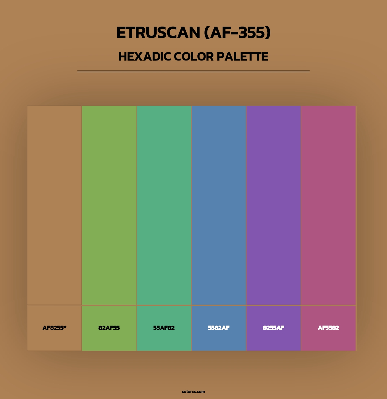 Etruscan (AF-355) - Hexadic Color Palette