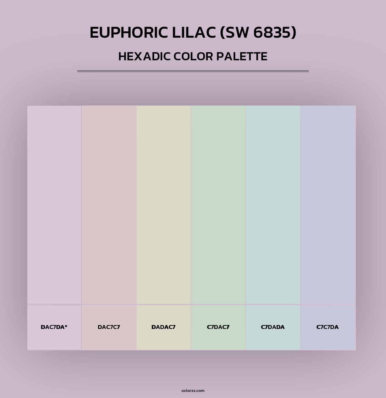 Euphoric Lilac (SW 6835) - Hexadic Color Palette