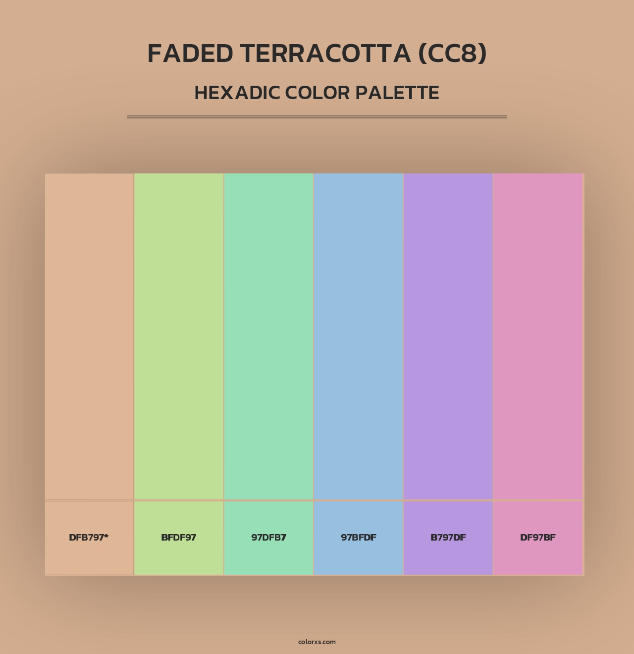 Faded Terracotta (CC8) - Hexadic Color Palette