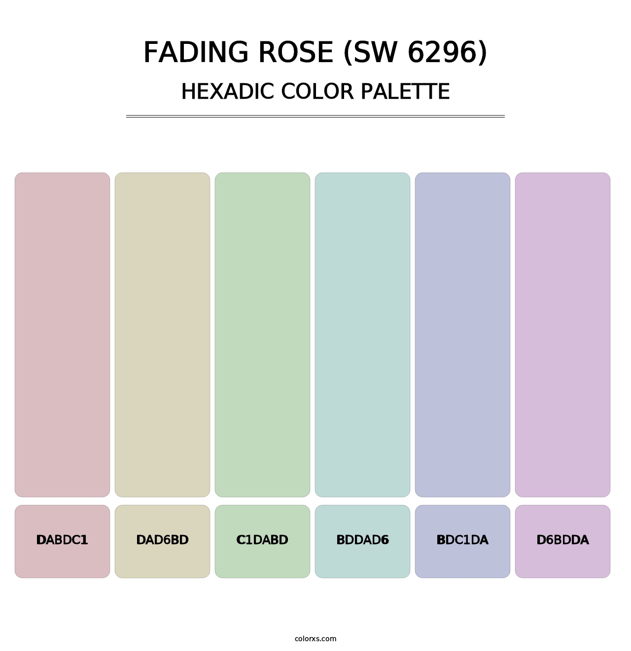 Fading Rose (SW 6296) - Hexadic Color Palette