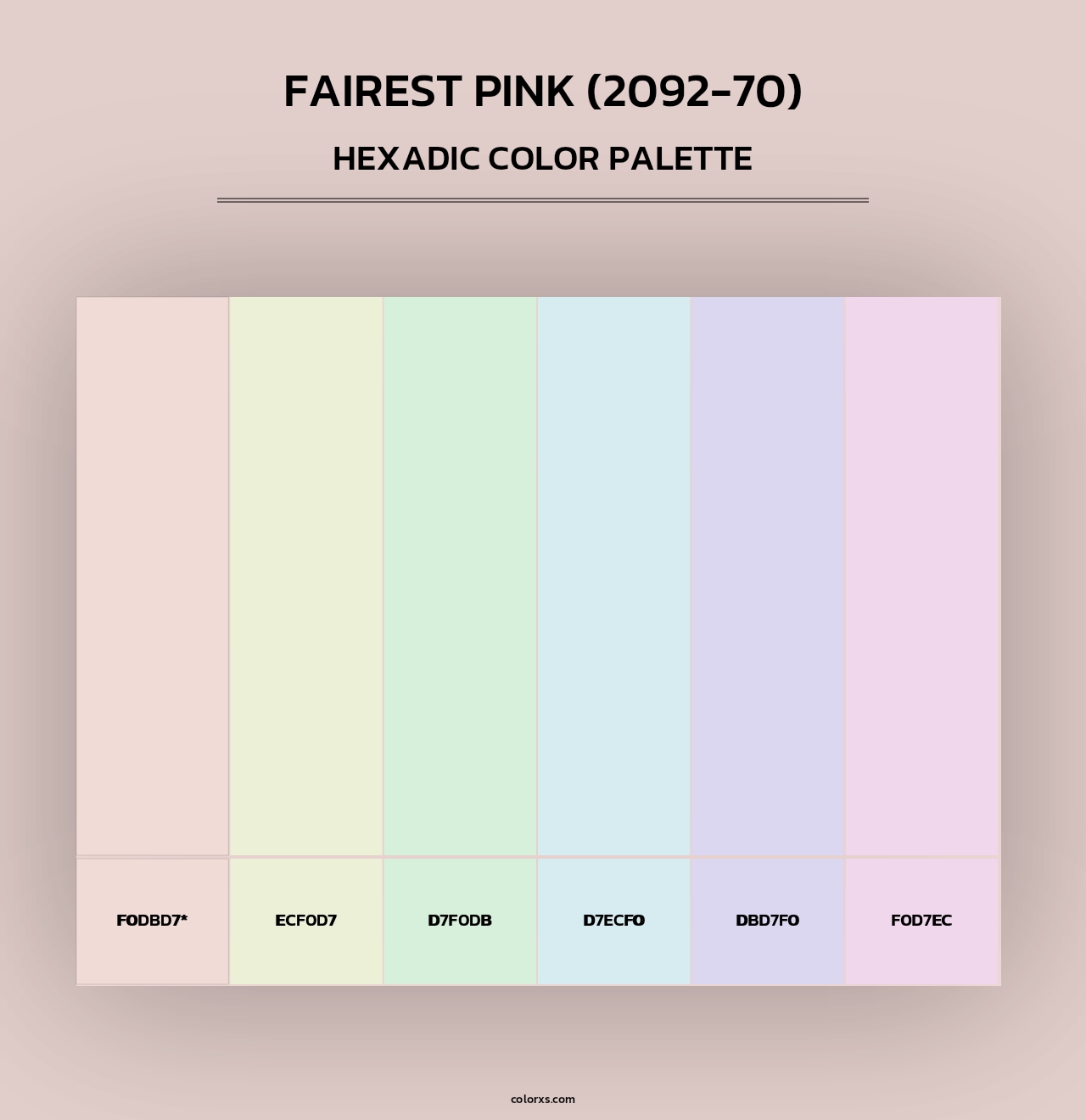 Fairest Pink (2092-70) - Hexadic Color Palette