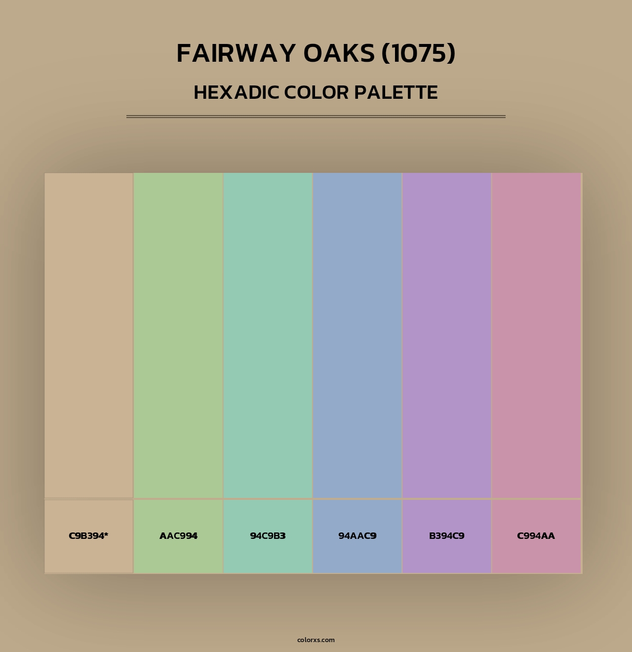 Fairway Oaks (1075) - Hexadic Color Palette
