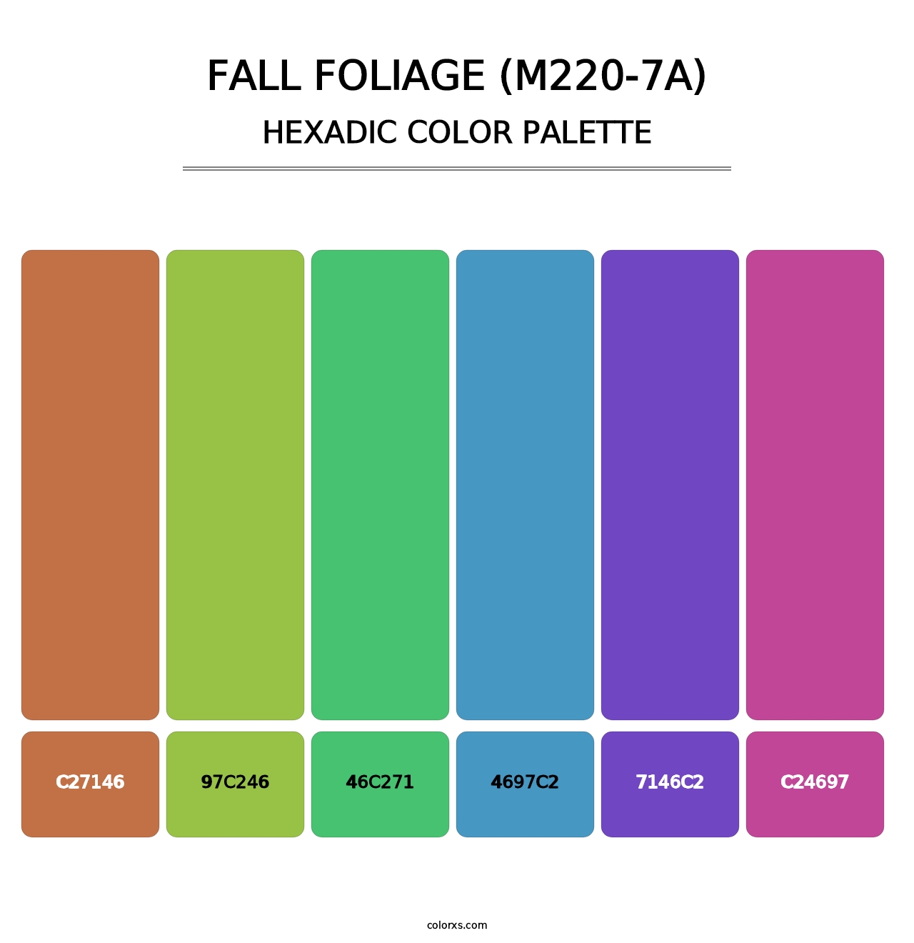 Fall Foliage (M220-7A) - Hexadic Color Palette