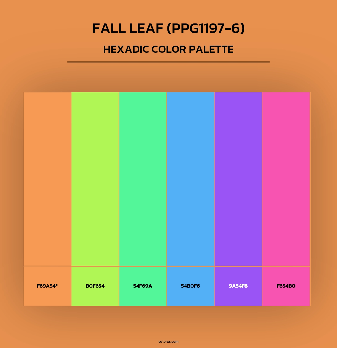 Fall Leaf (PPG1197-6) - Hexadic Color Palette