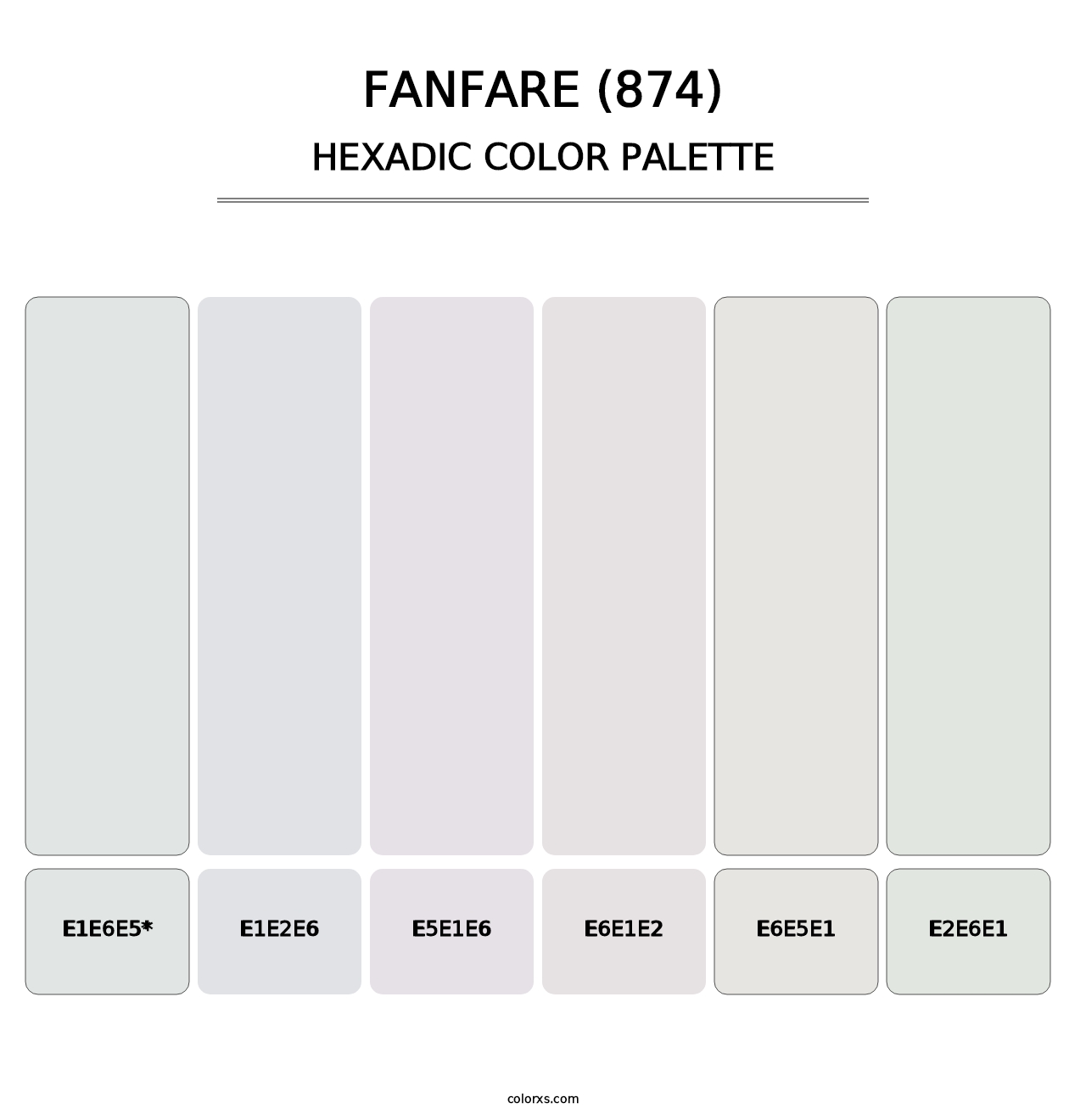 Fanfare (874) - Hexadic Color Palette