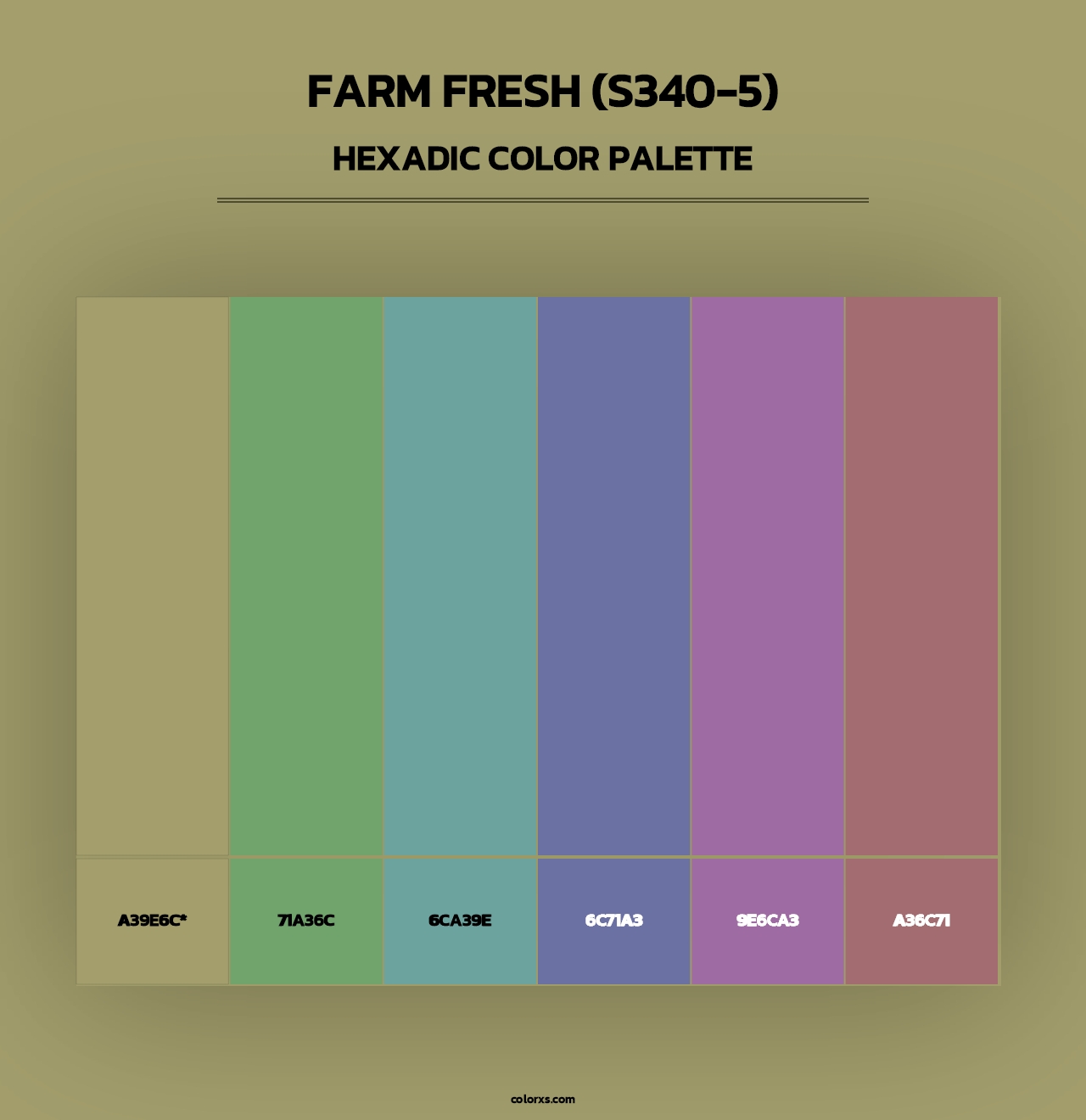 Farm Fresh (S340-5) - Hexadic Color Palette