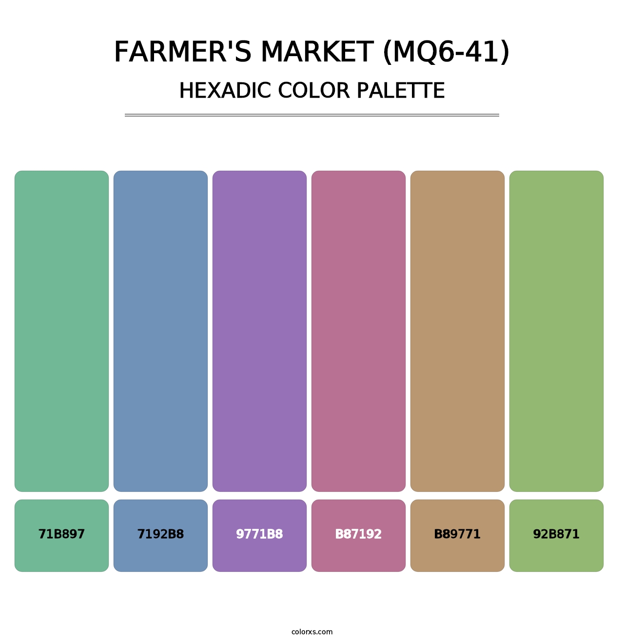 Farmer'S Market (MQ6-41) - Hexadic Color Palette