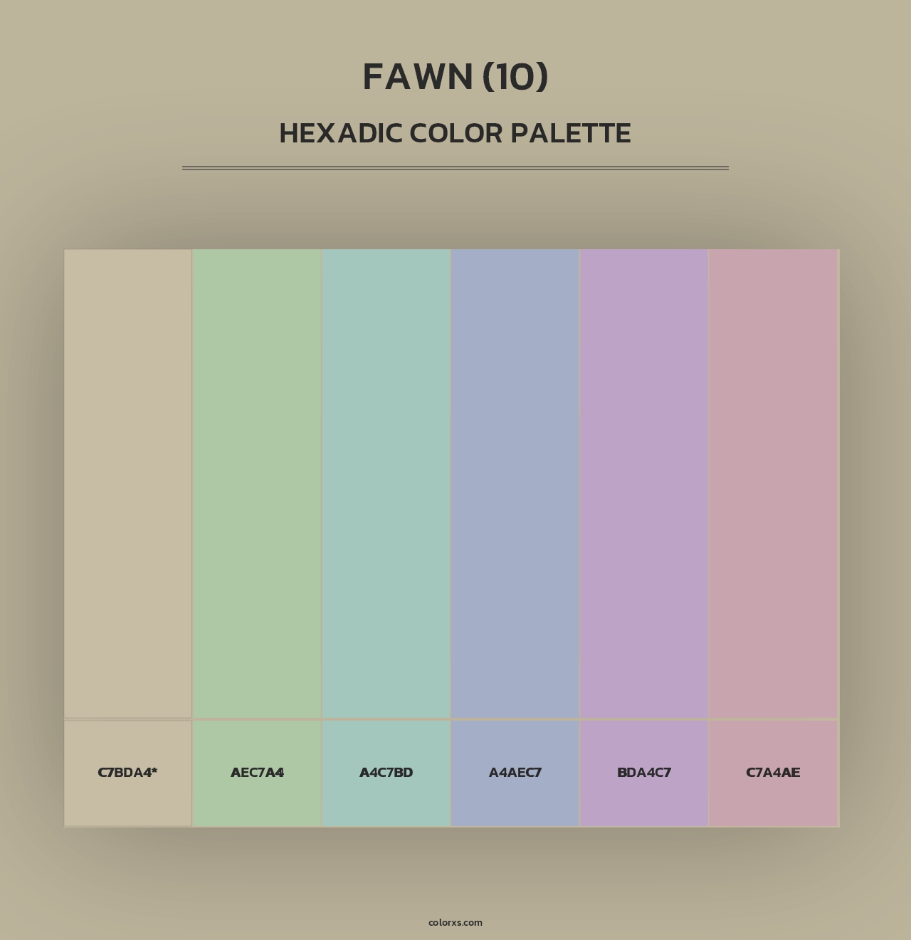 Fawn (10) - Hexadic Color Palette