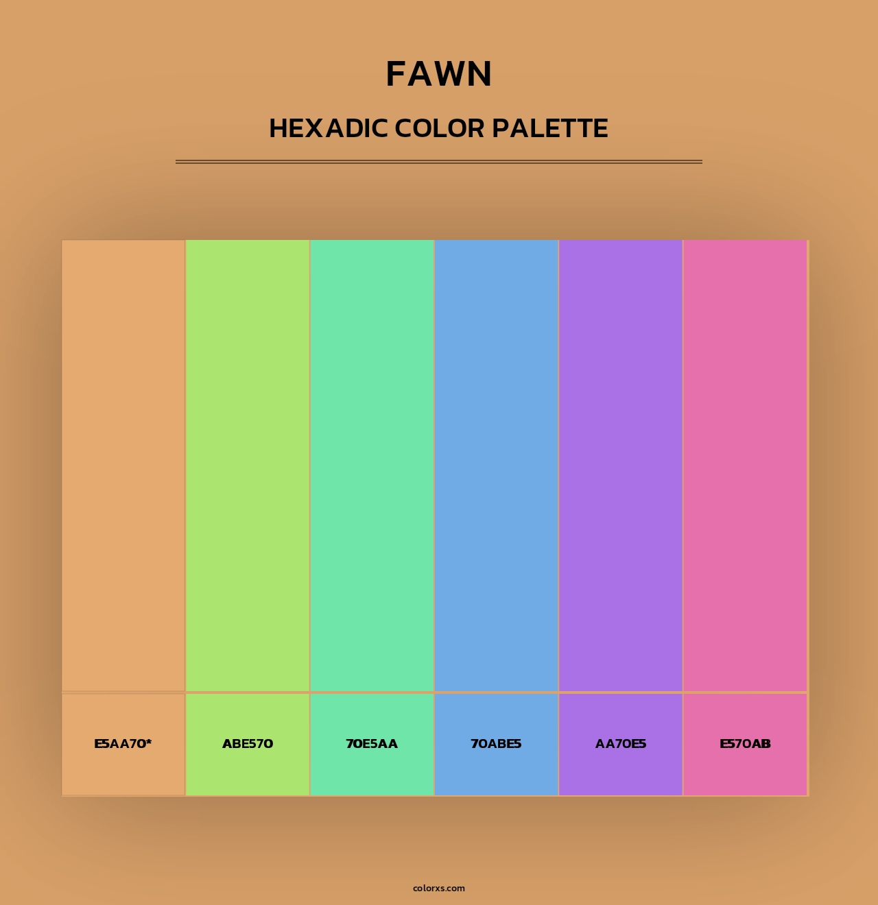 Fawn - Hexadic Color Palette