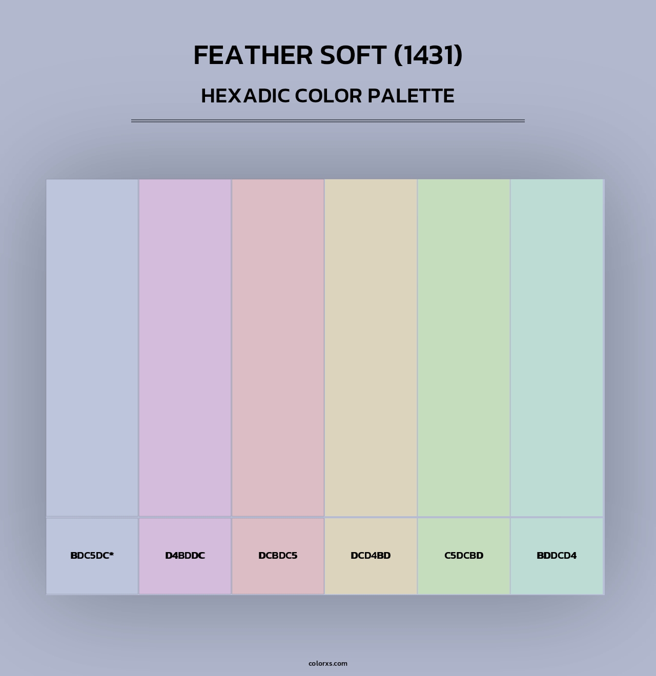 Feather Soft (1431) - Hexadic Color Palette