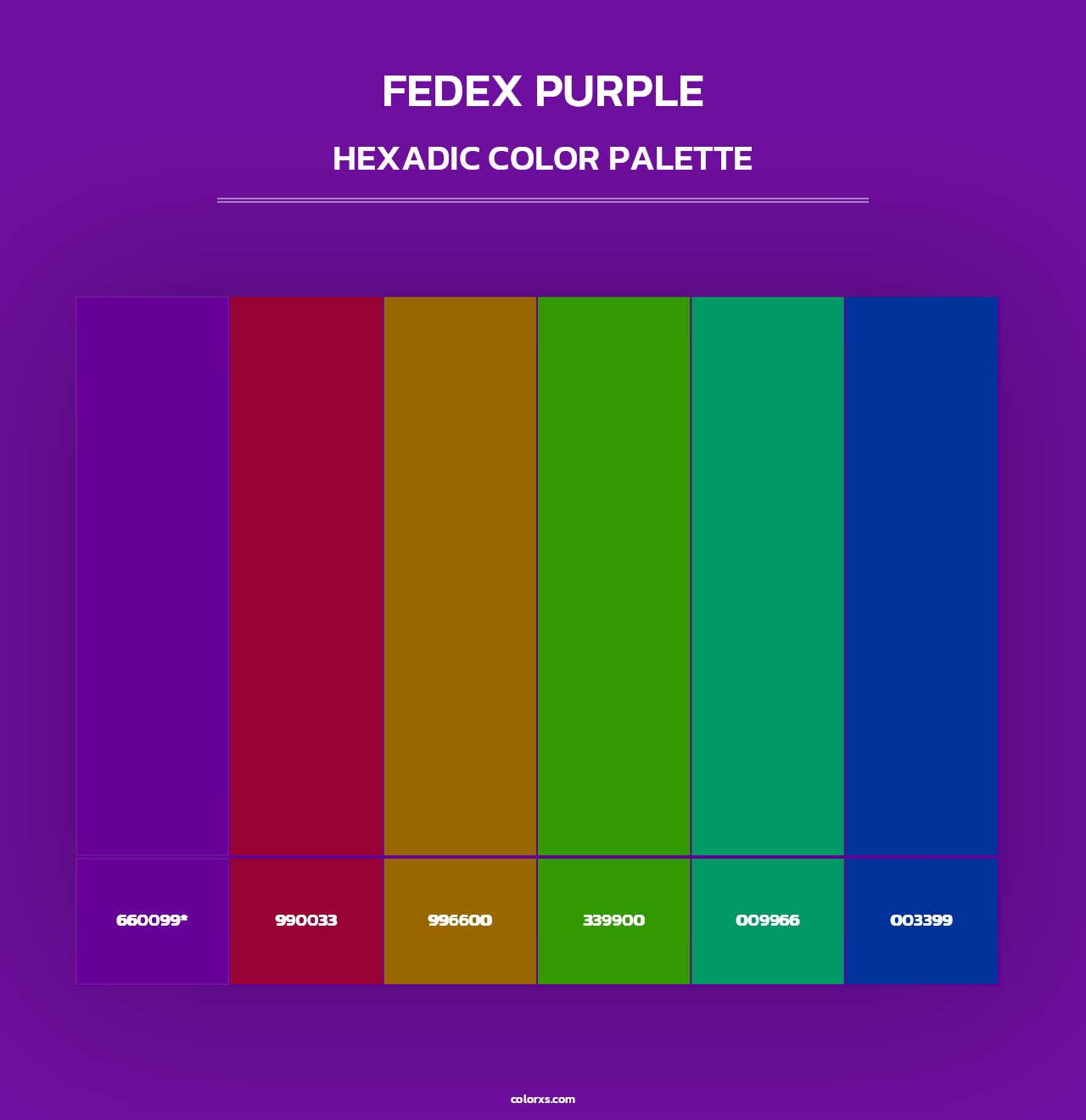 FedEx Purple - Hexadic Color Palette