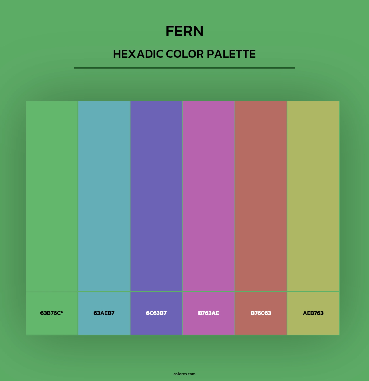 Fern - Hexadic Color Palette