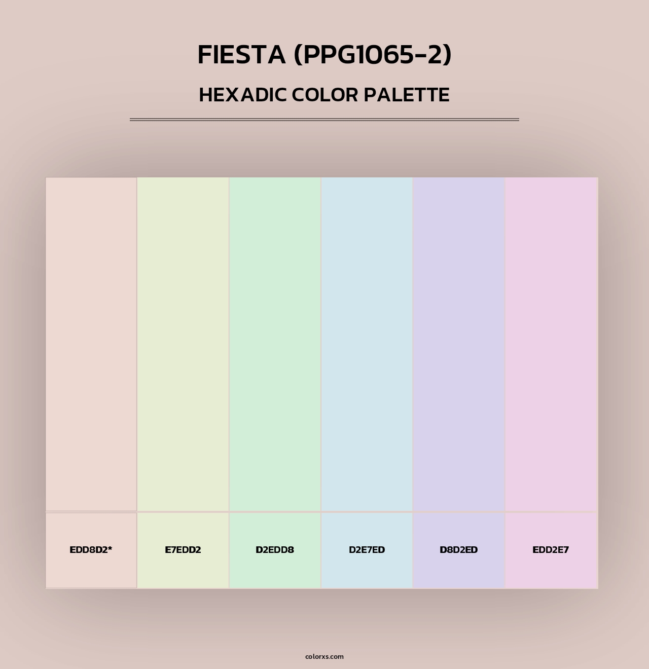 Fiesta (PPG1065-2) - Hexadic Color Palette
