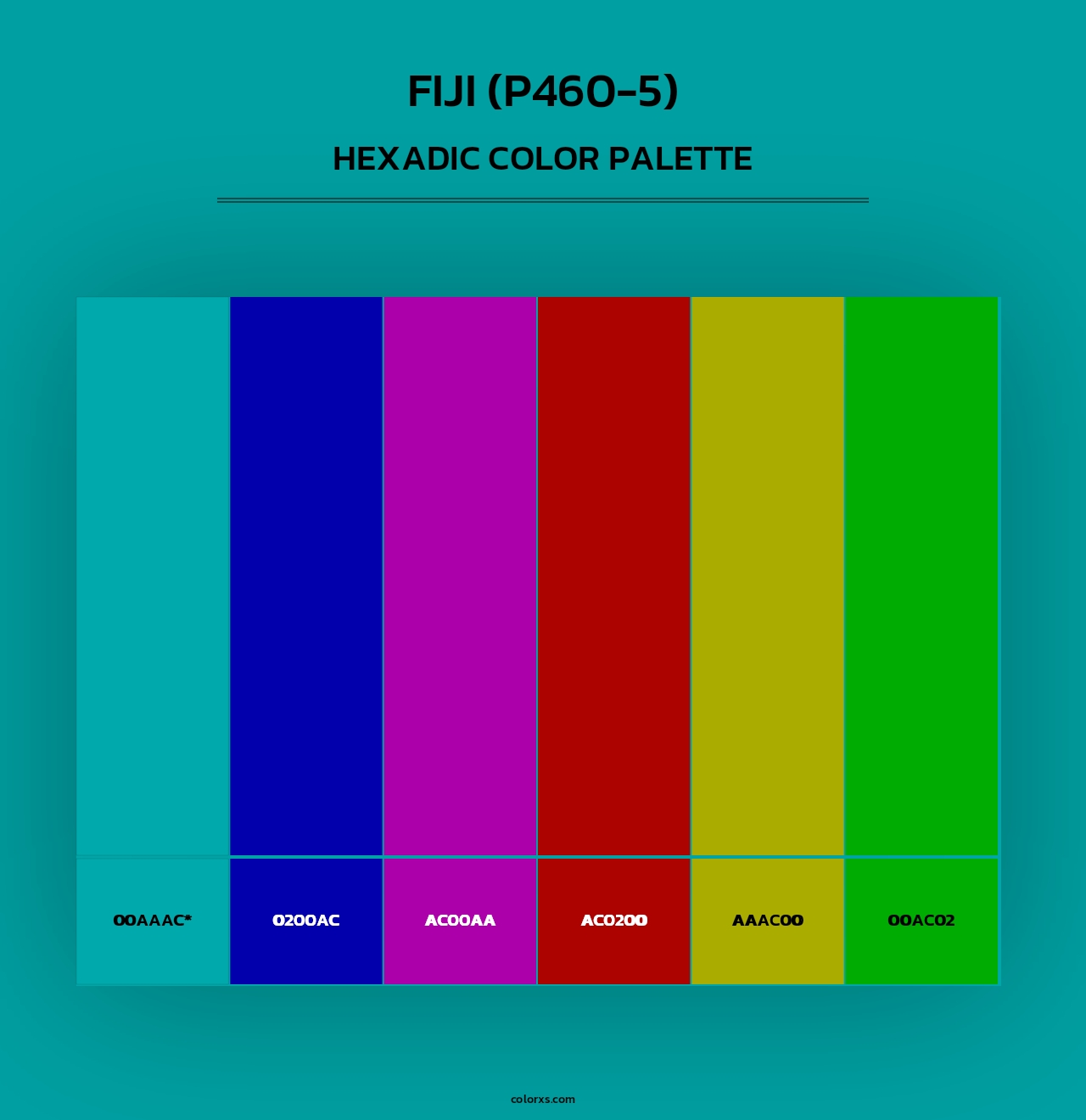 Fiji (P460-5) - Hexadic Color Palette