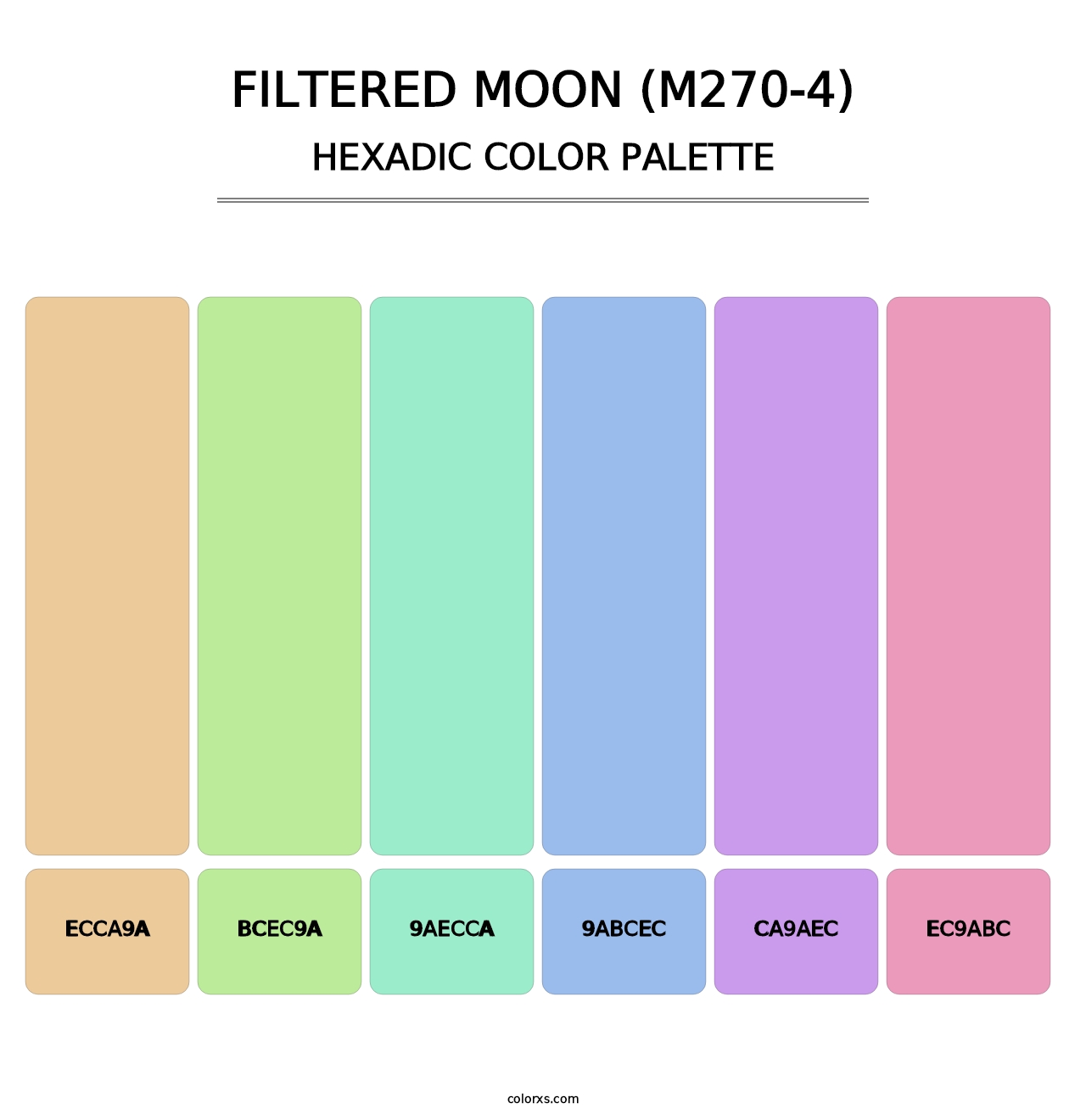 Filtered Moon (M270-4) - Hexadic Color Palette
