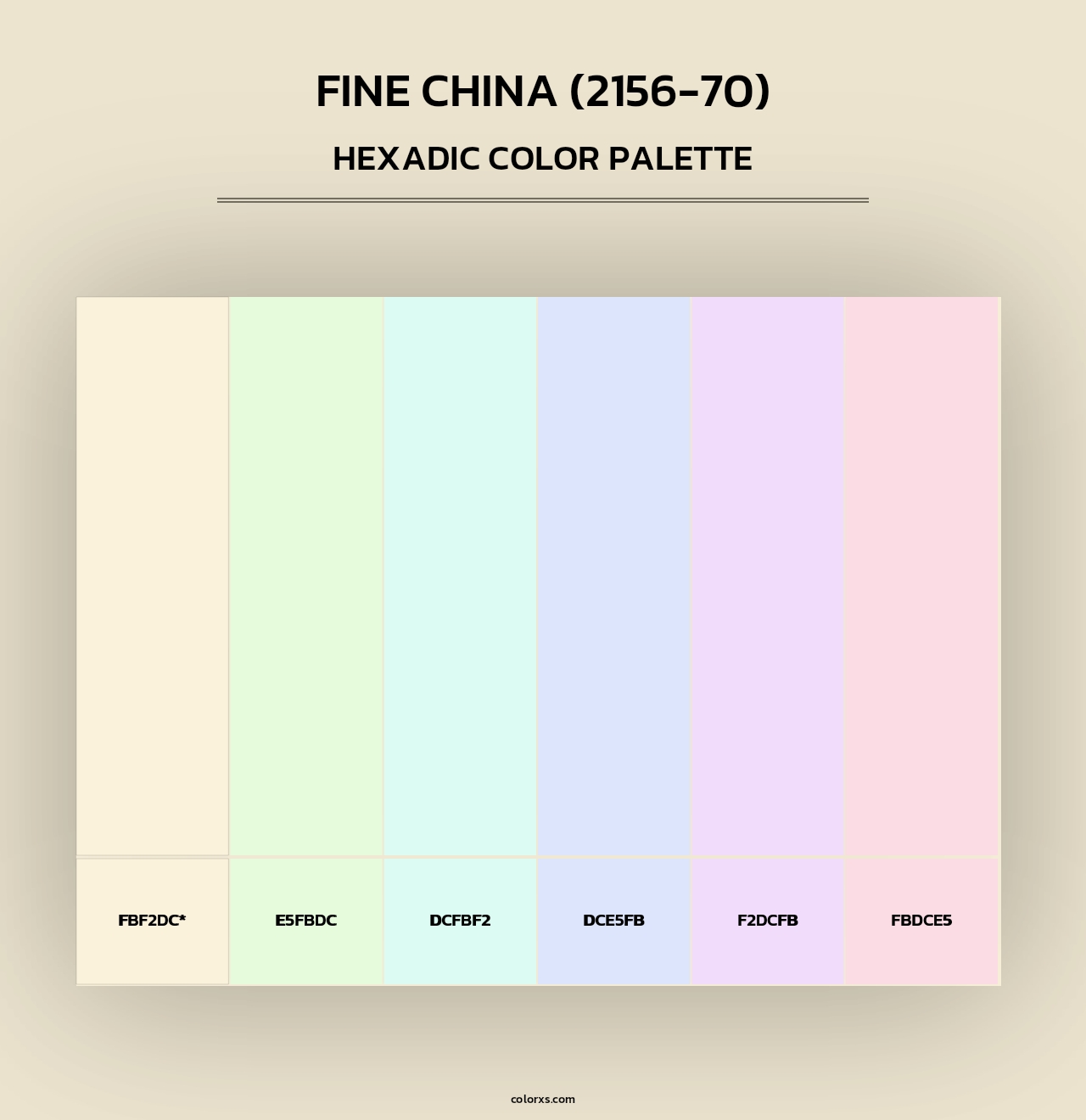 Fine China (2156-70) - Hexadic Color Palette