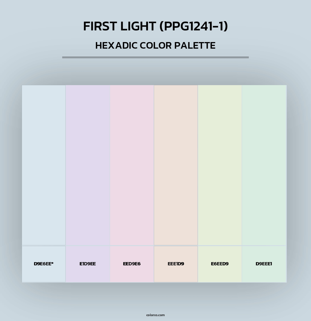 First Light (PPG1241-1) - Hexadic Color Palette
