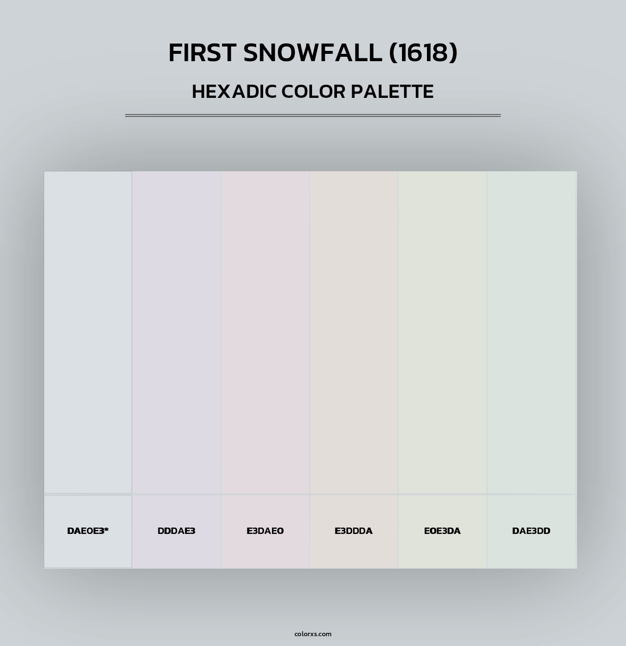 First Snowfall (1618) - Hexadic Color Palette