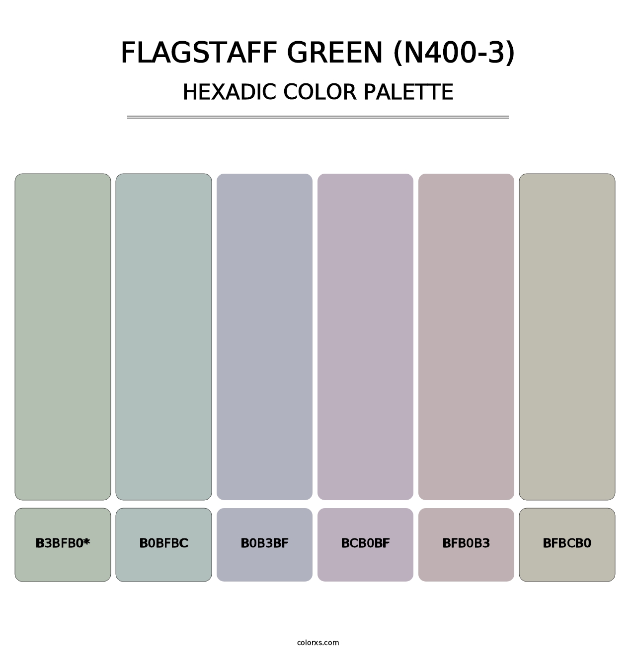 Flagstaff Green (N400-3) - Hexadic Color Palette