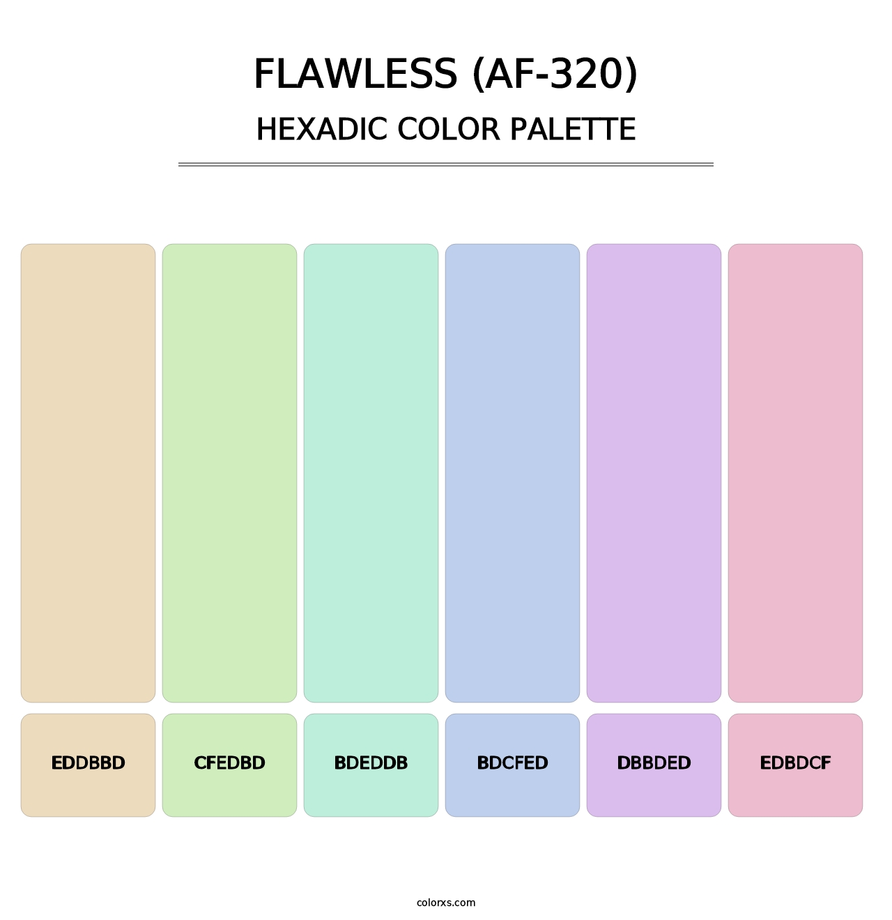 Flawless (AF-320) - Hexadic Color Palette