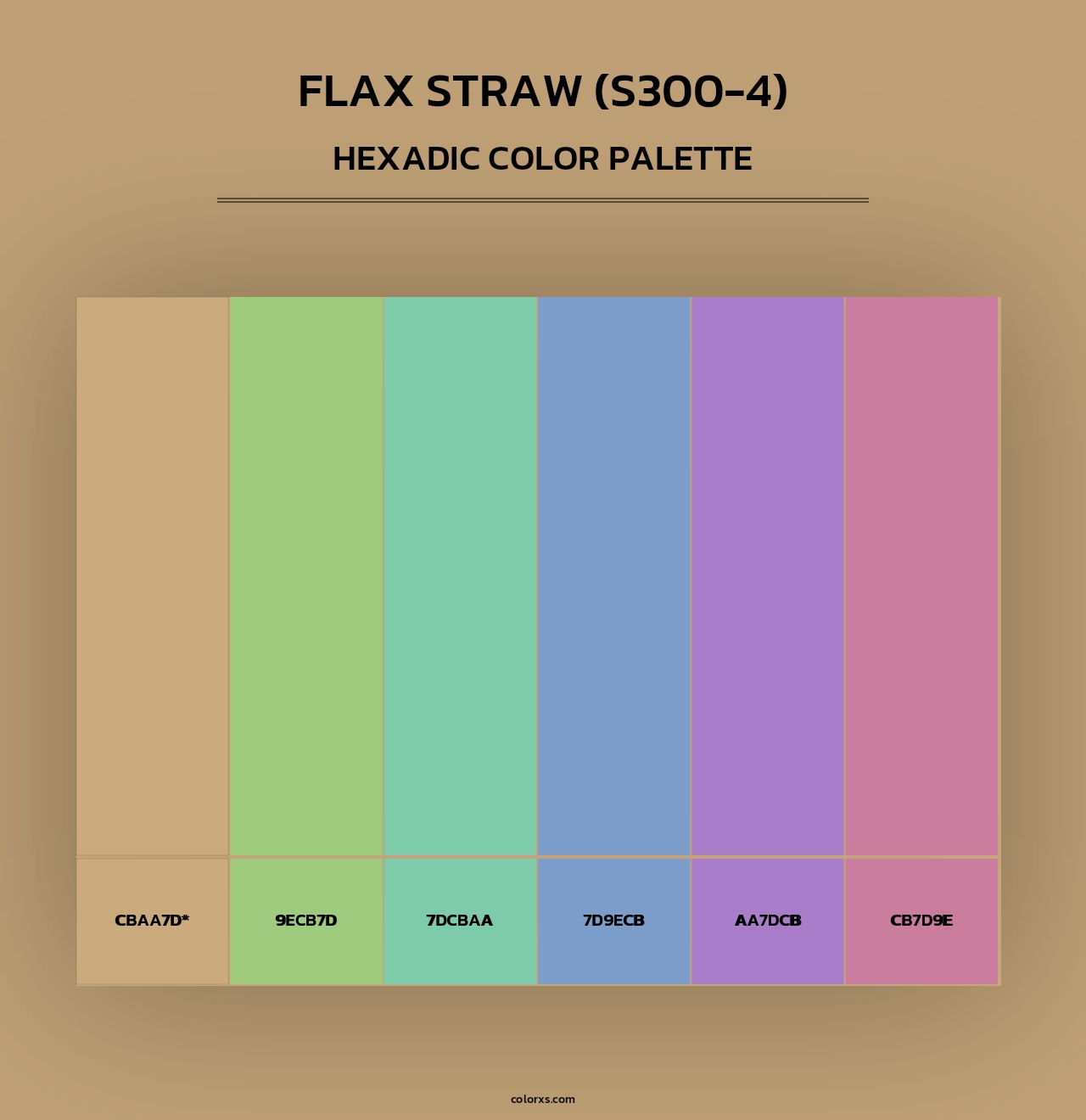 Flax Straw (S300-4) - Hexadic Color Palette