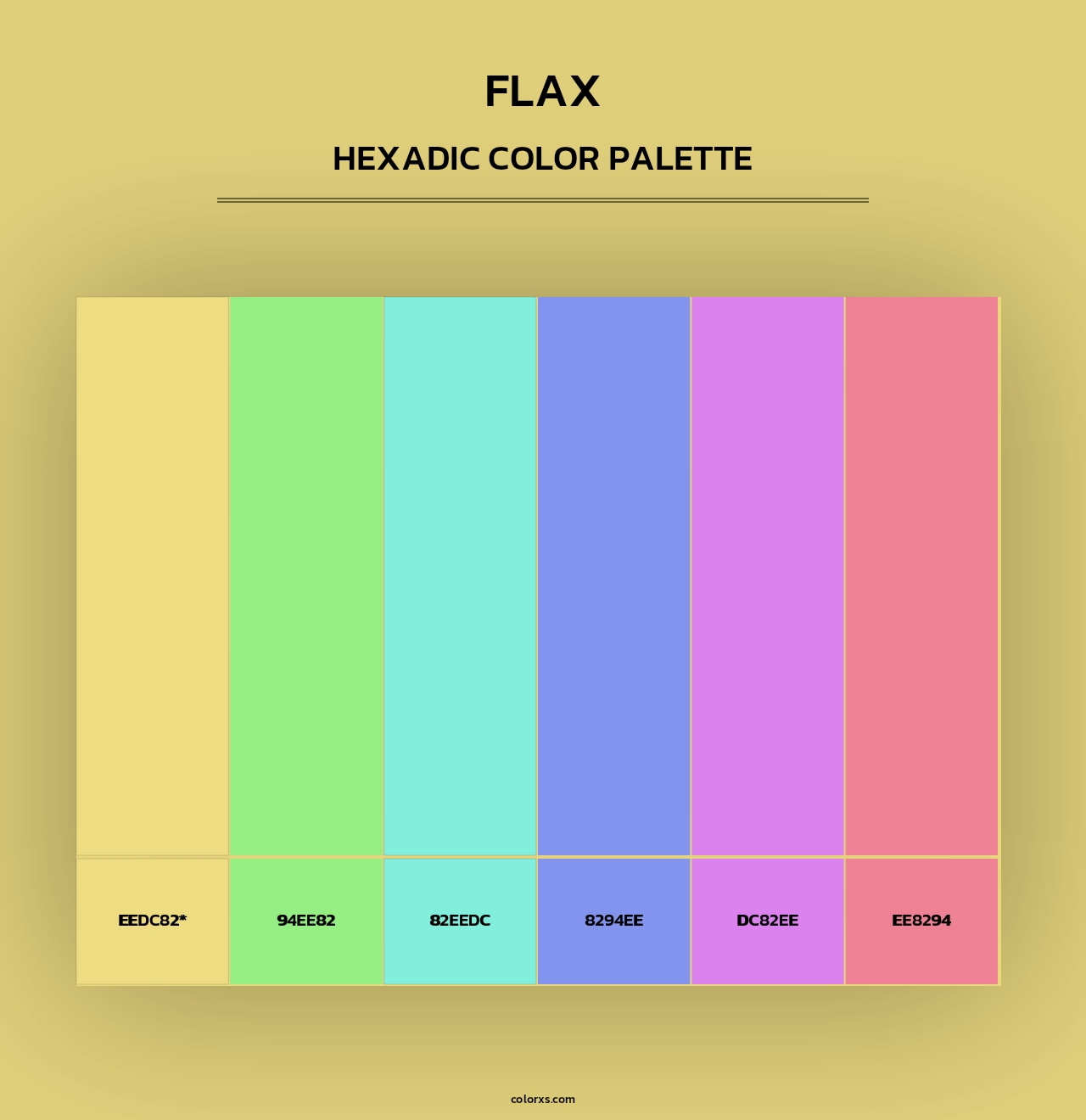 Flax - Hexadic Color Palette