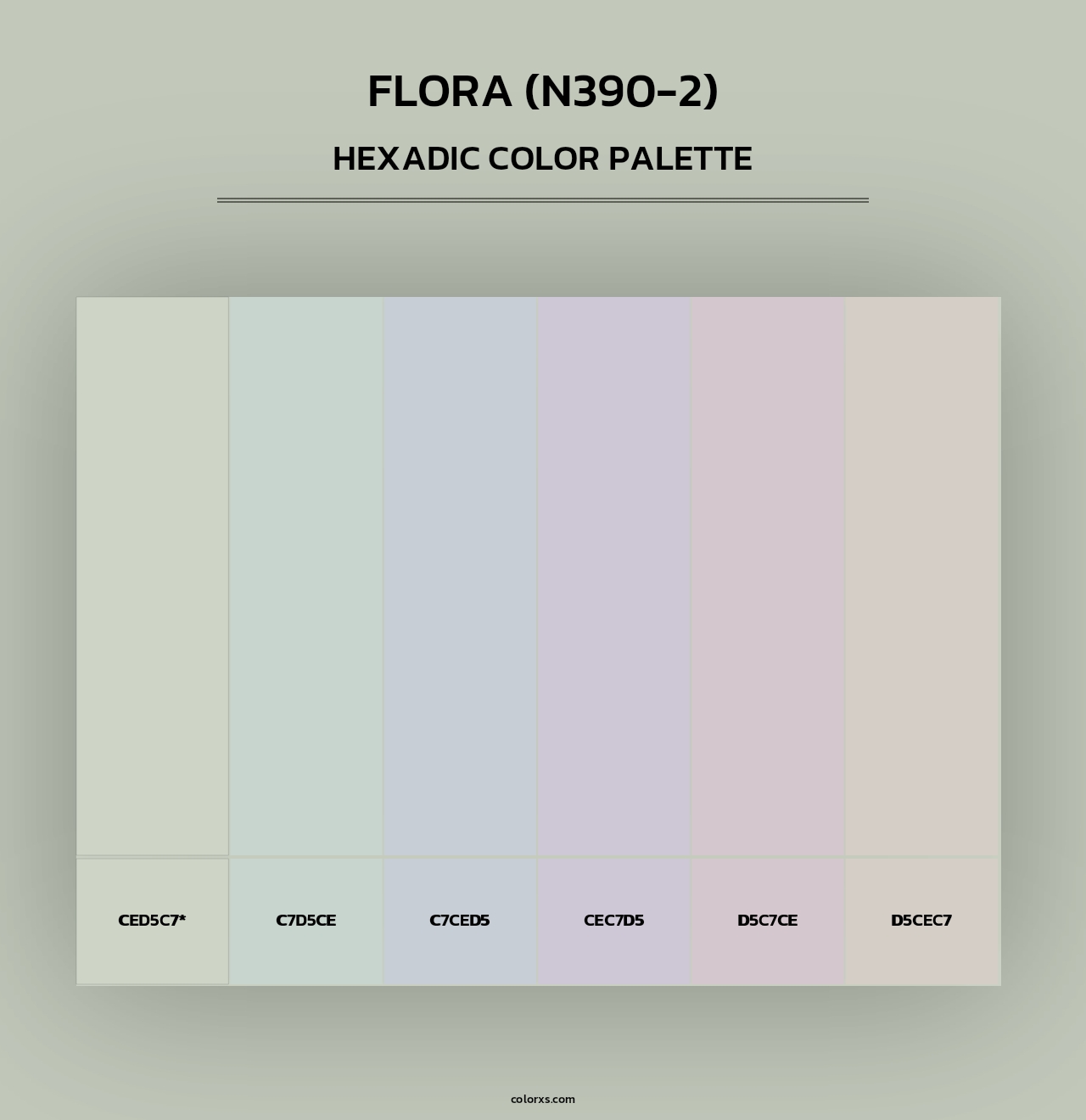 Flora (N390-2) - Hexadic Color Palette
