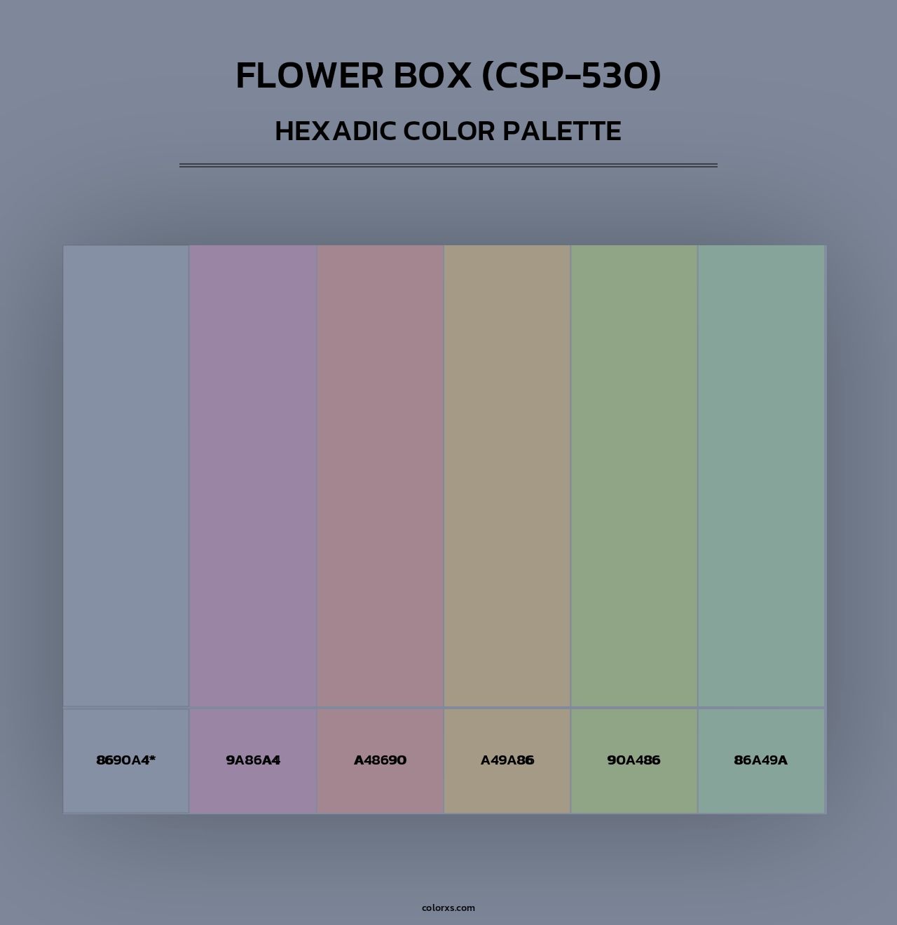 Flower Box (CSP-530) - Hexadic Color Palette