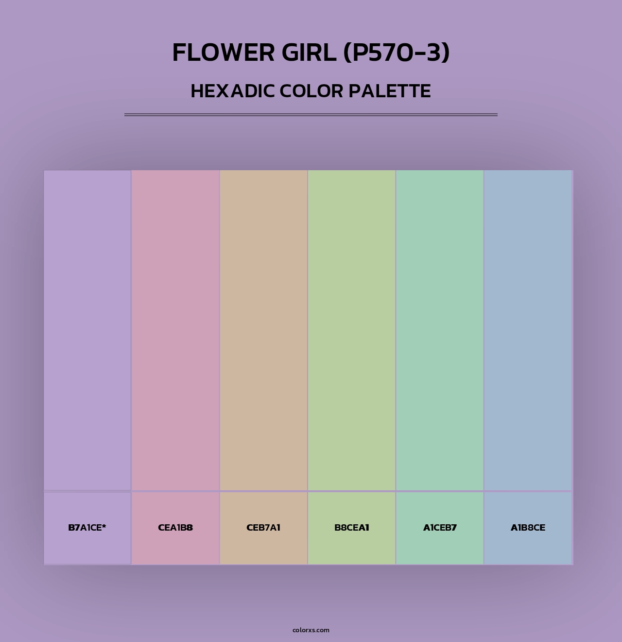 Flower Girl (P570-3) - Hexadic Color Palette