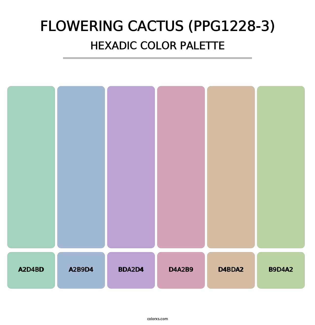 Flowering Cactus (PPG1228-3) - Hexadic Color Palette