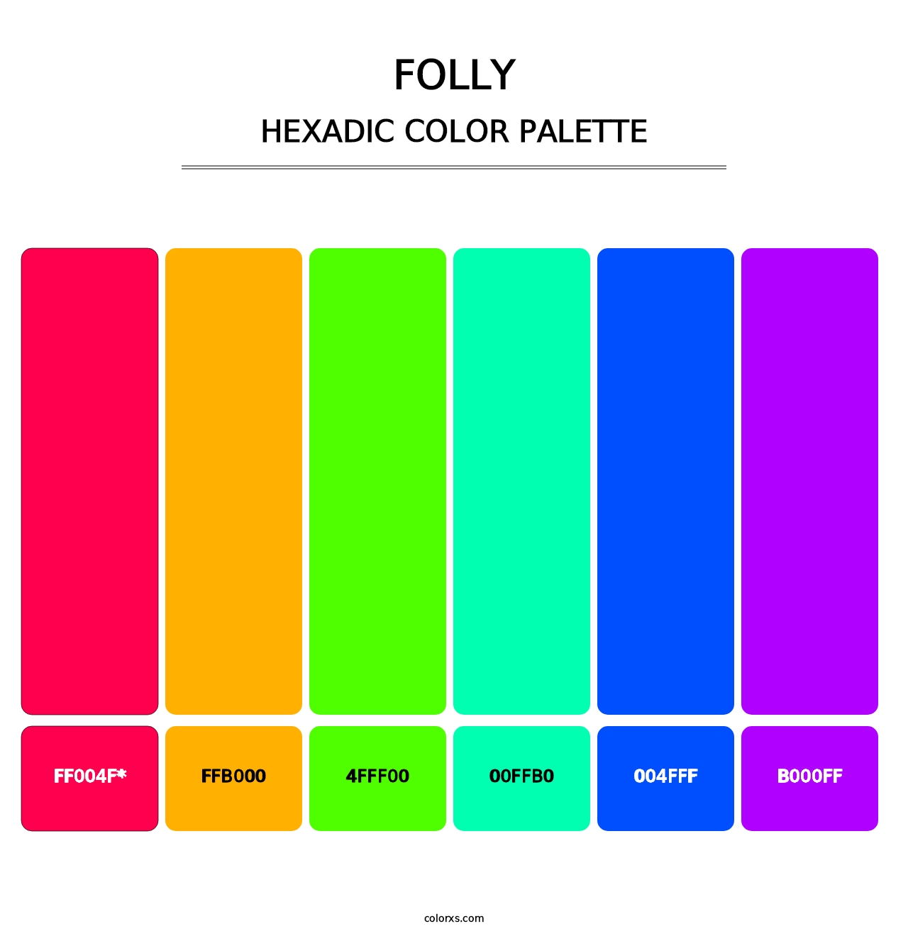 Folly - Hexadic Color Palette