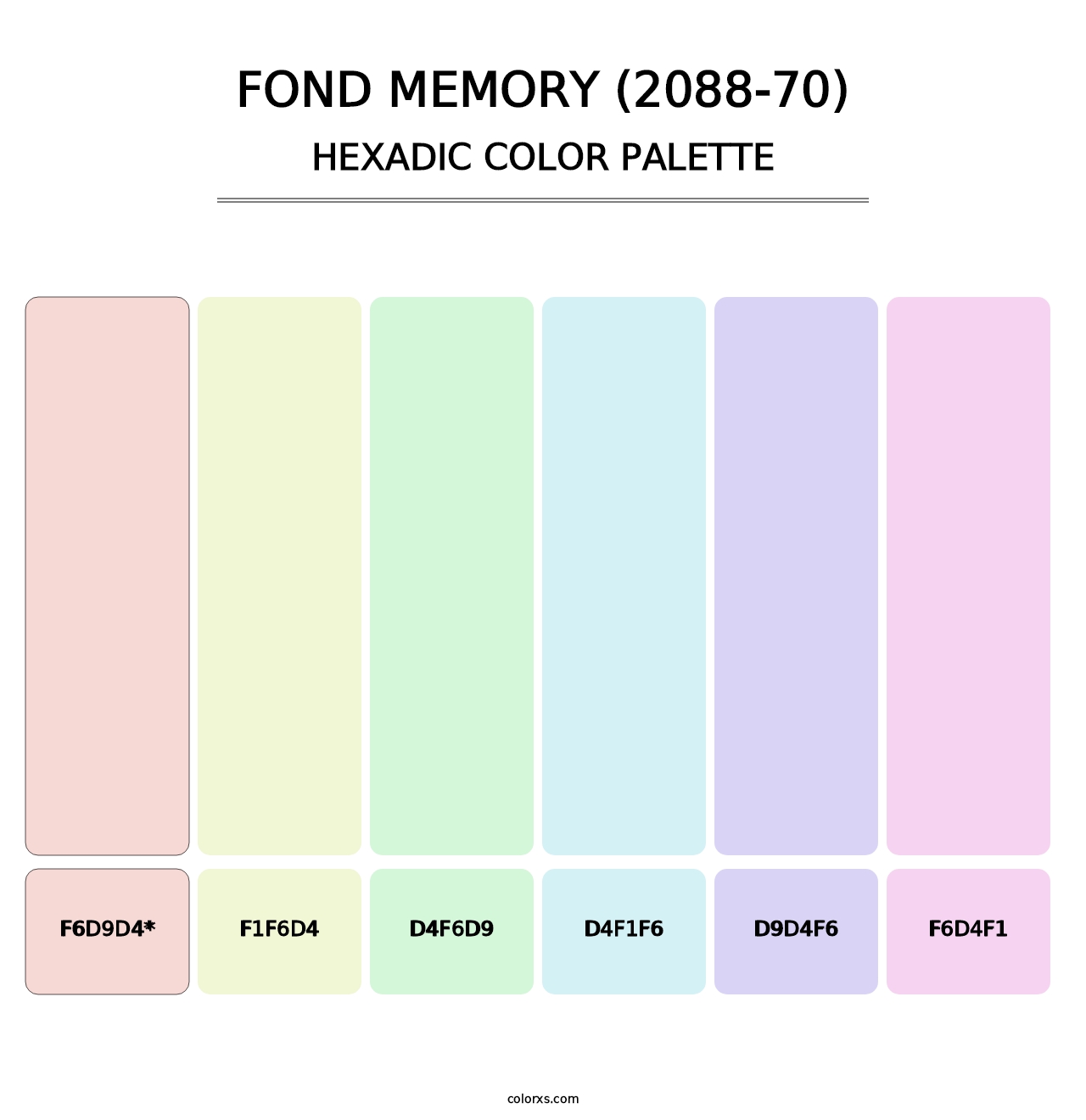 Fond Memory (2088-70) - Hexadic Color Palette