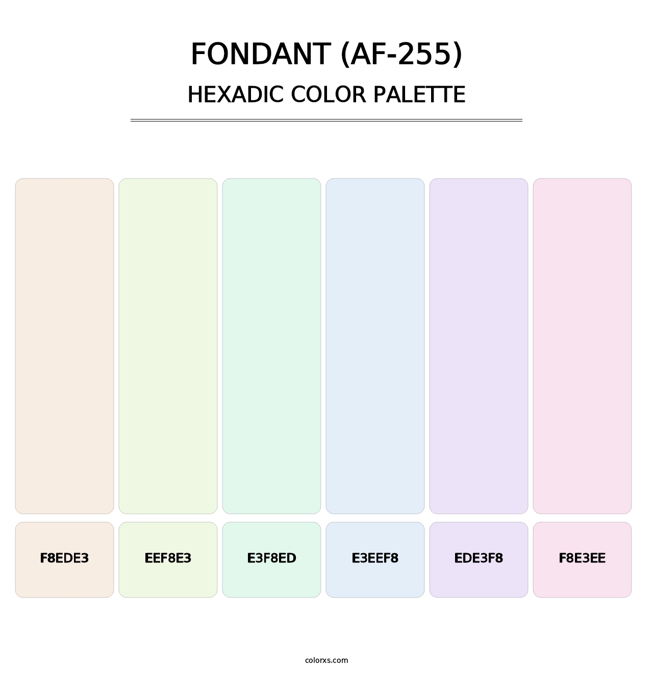Fondant (AF-255) - Hexadic Color Palette