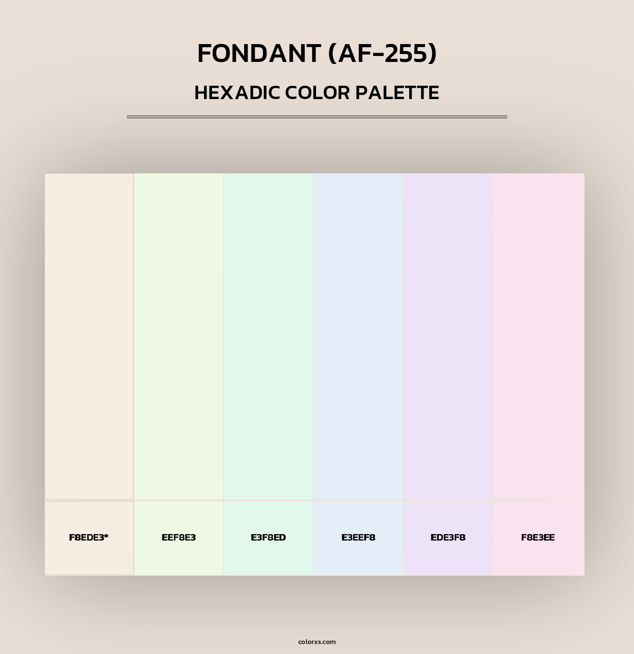 Fondant (AF-255) - Hexadic Color Palette