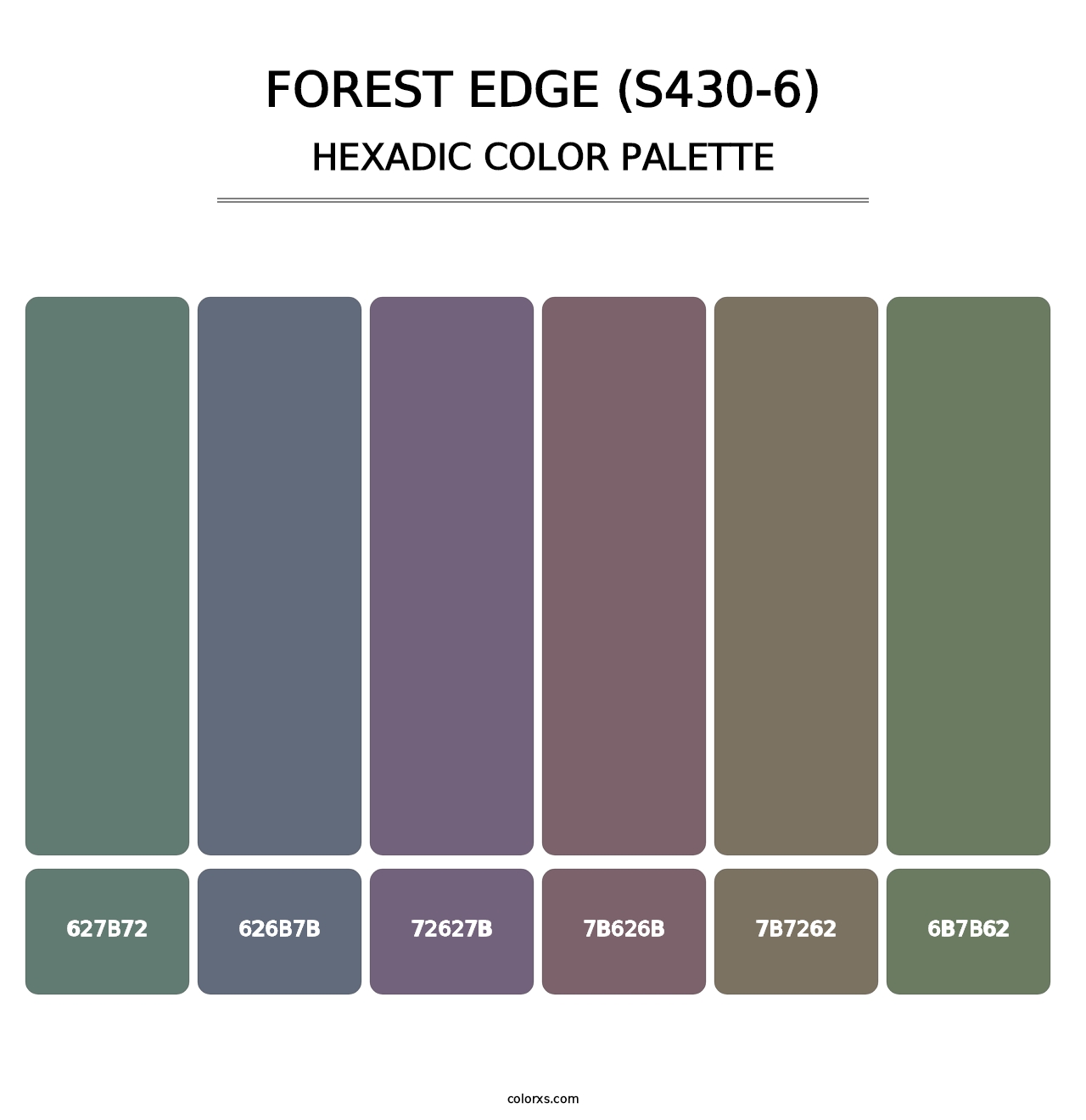 Forest Edge (S430-6) - Hexadic Color Palette