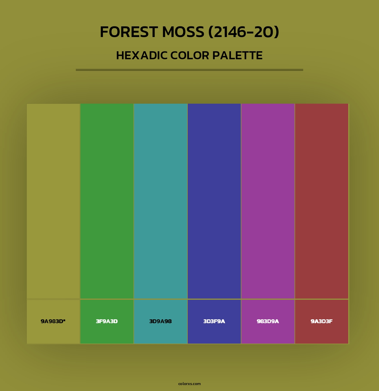 Forest Moss (2146-20) - Hexadic Color Palette