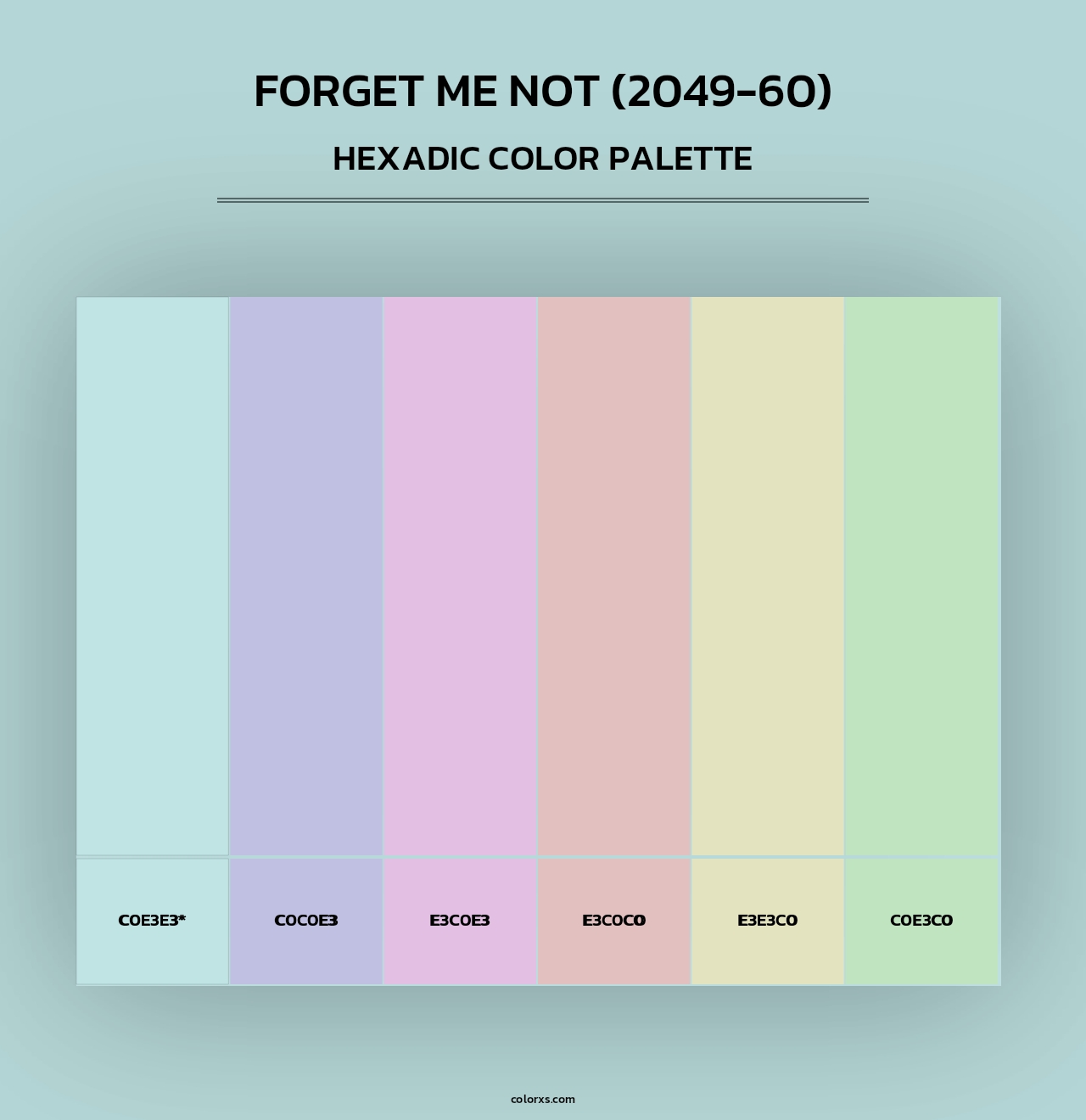 Forget Me Not (2049-60) - Hexadic Color Palette