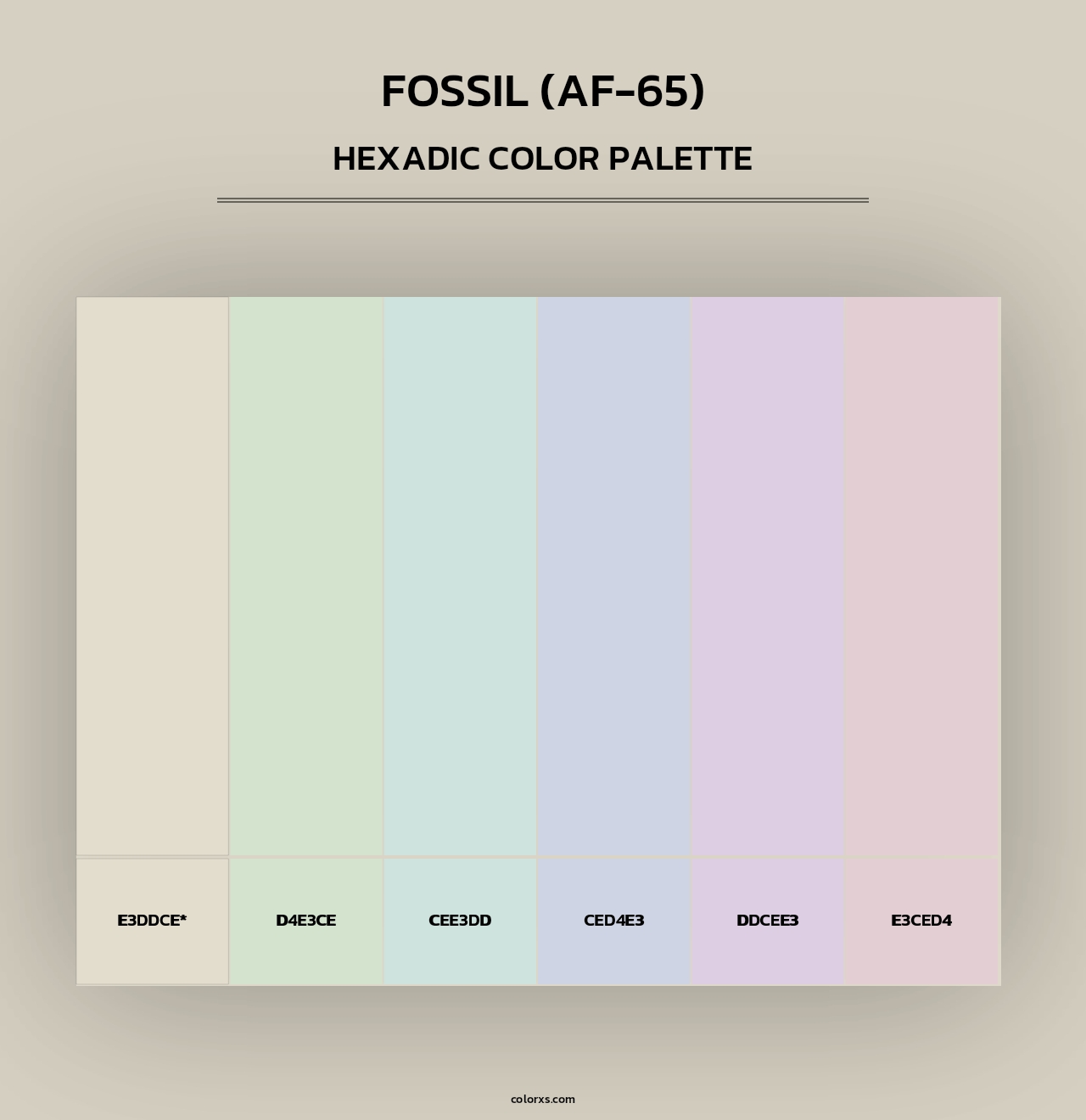 Fossil (AF-65) - Hexadic Color Palette