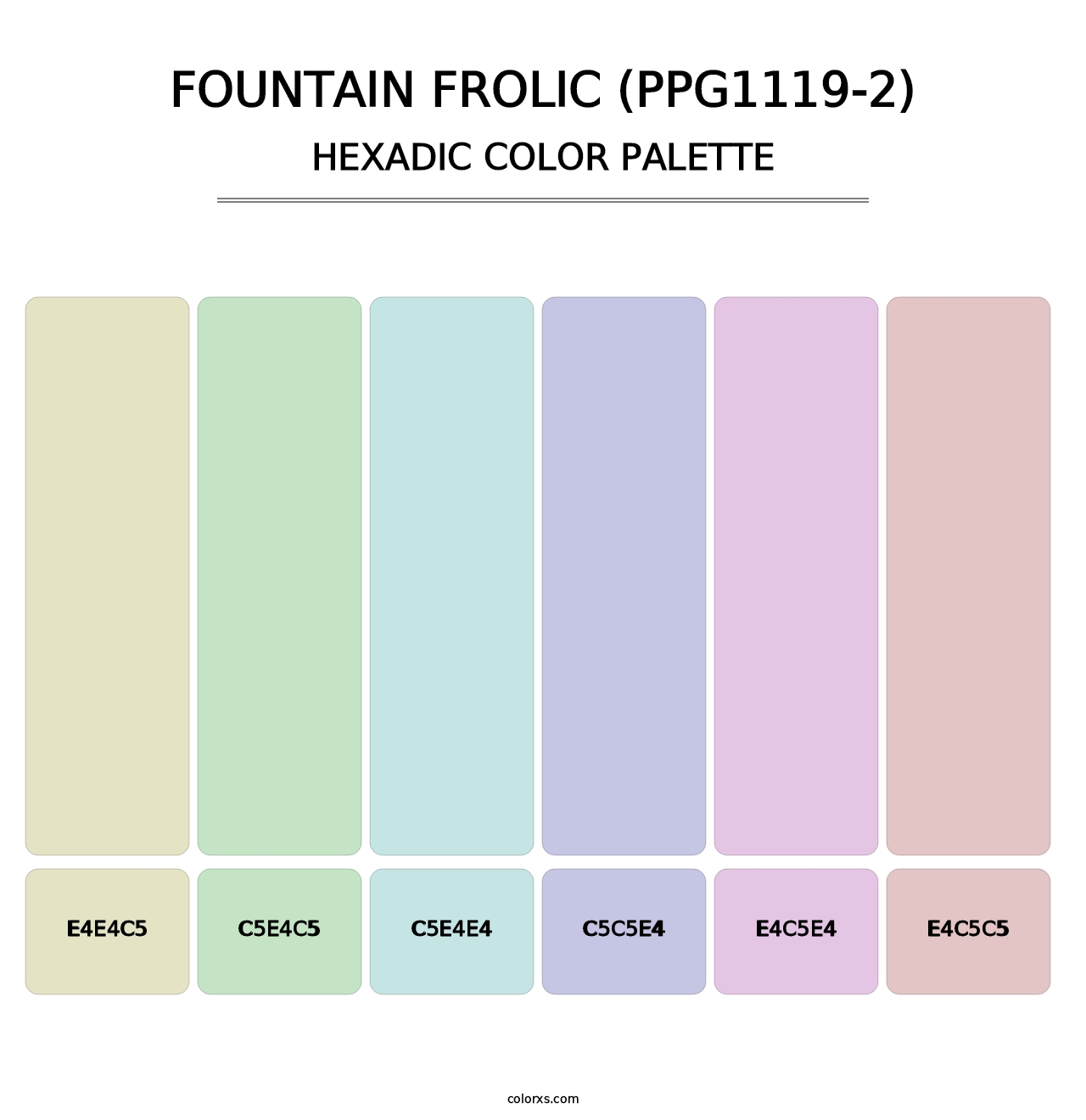 Fountain Frolic (PPG1119-2) - Hexadic Color Palette