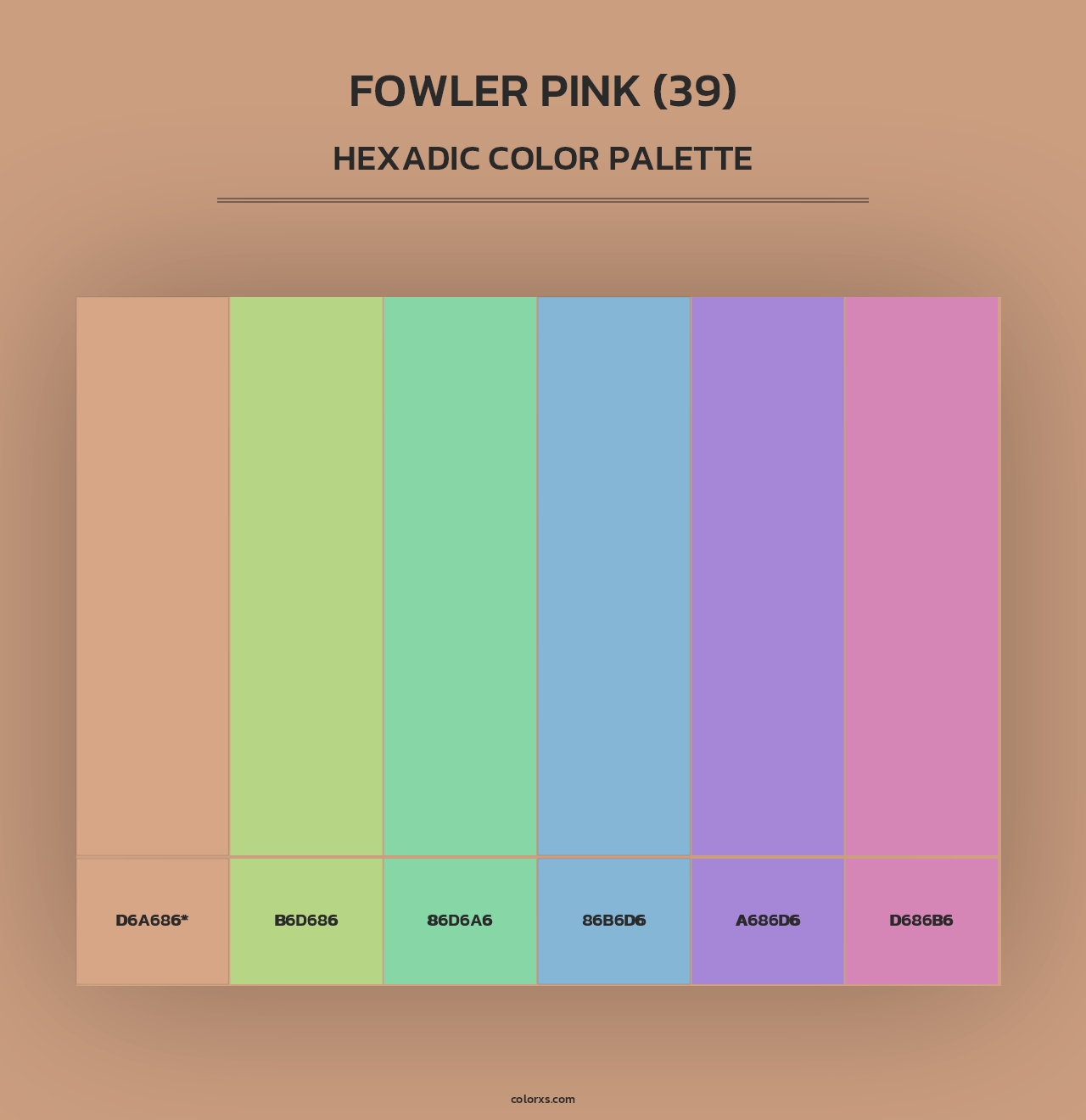 Fowler Pink (39) - Hexadic Color Palette