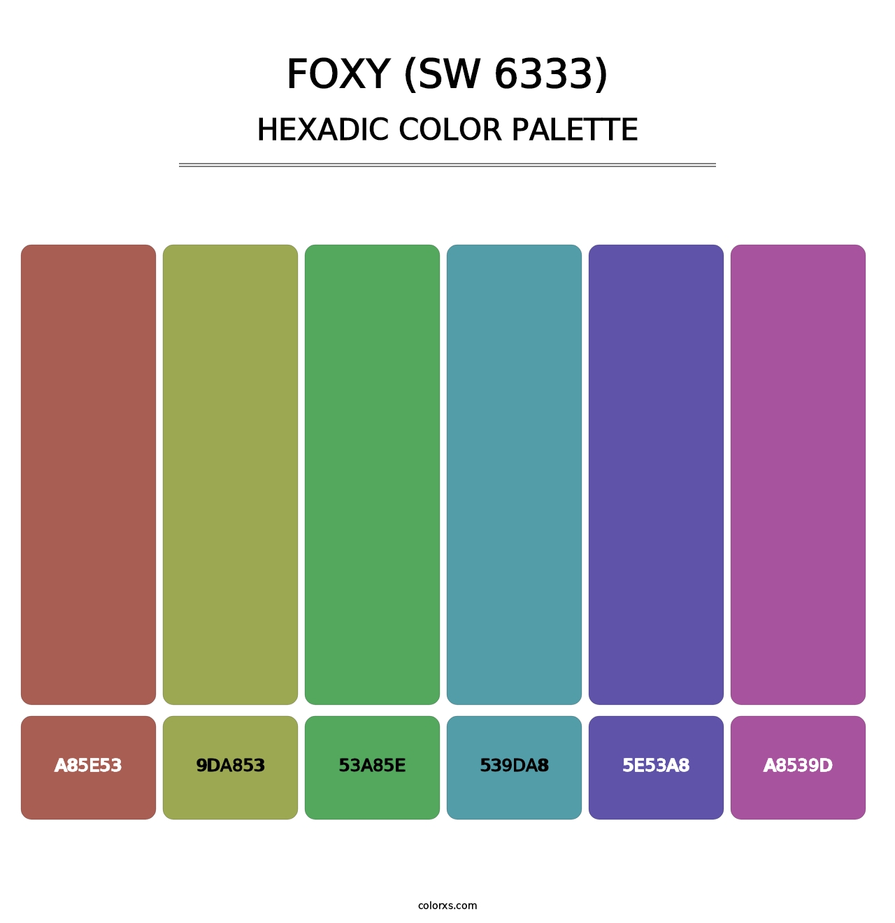 Foxy (SW 6333) - Hexadic Color Palette
