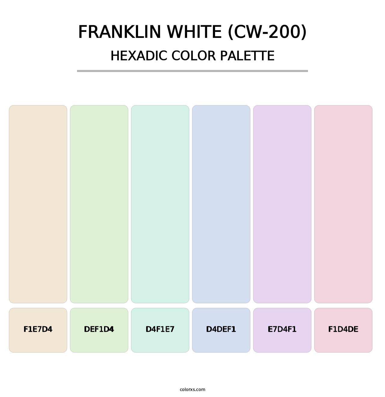 Franklin White (CW-200) - Hexadic Color Palette