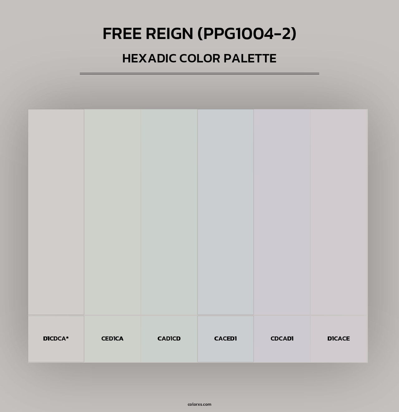 Free Reign (PPG1004-2) - Hexadic Color Palette