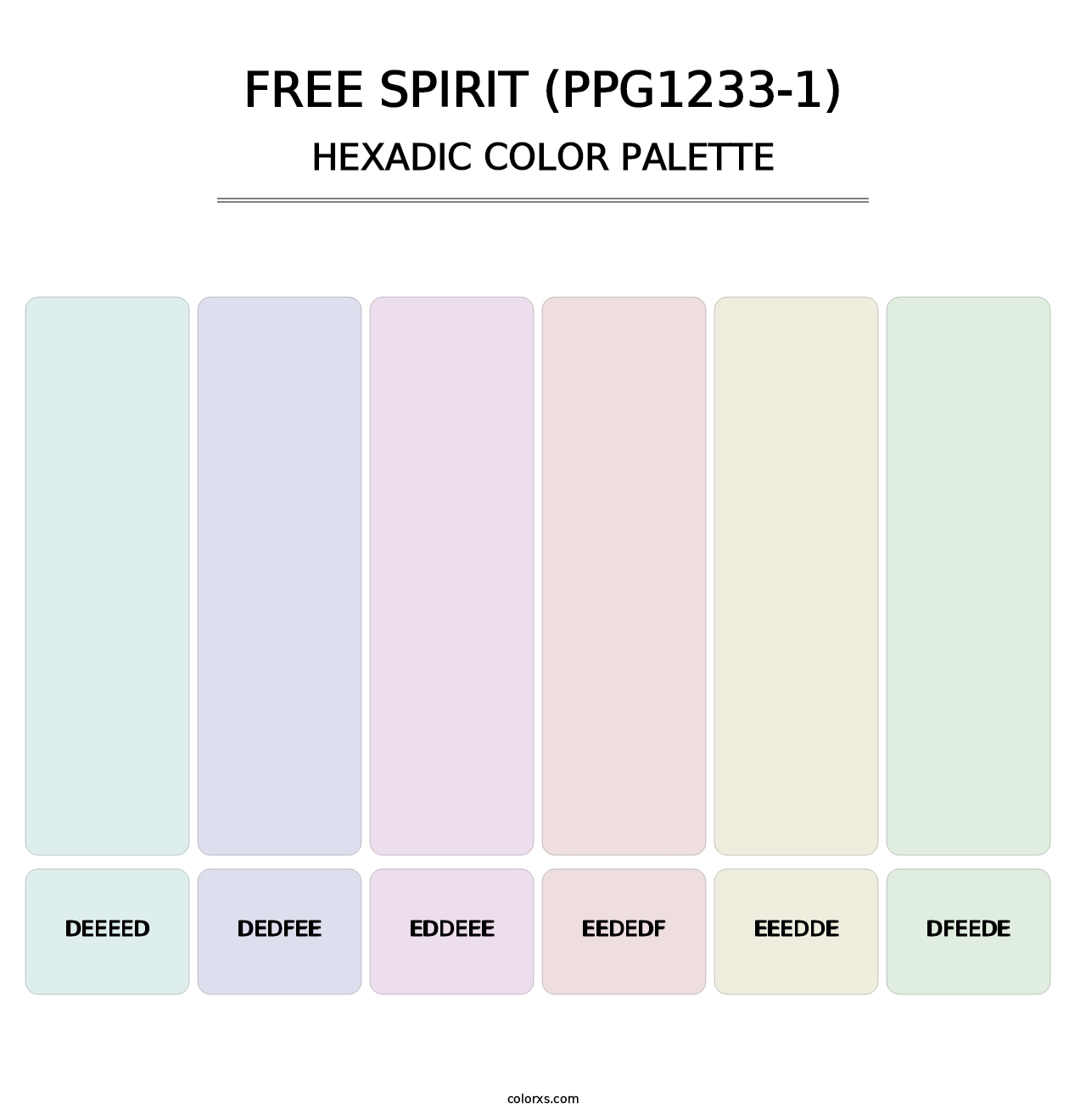 Free Spirit (PPG1233-1) - Hexadic Color Palette